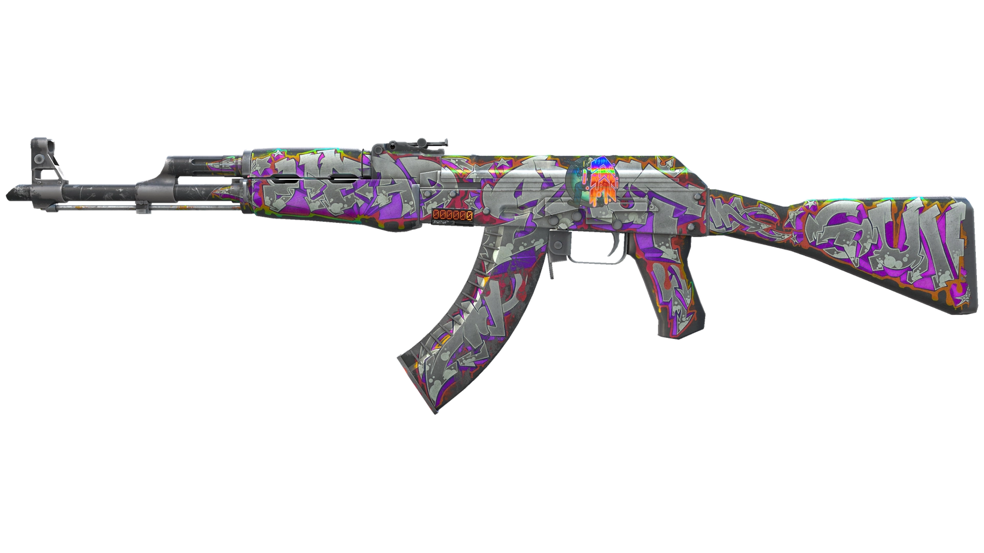 StatTrak™ AK-47 | Head Shot (Well-Worn)