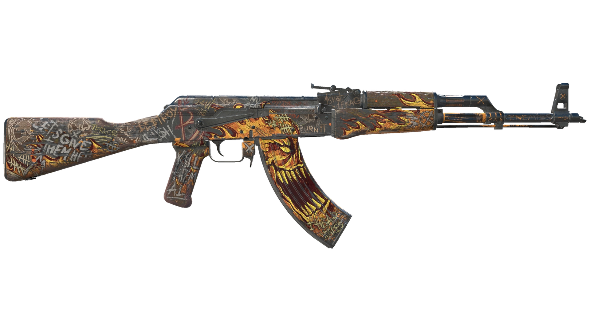 StatTrak™ AK-47 | Searing Rage (Battle-Scarred)