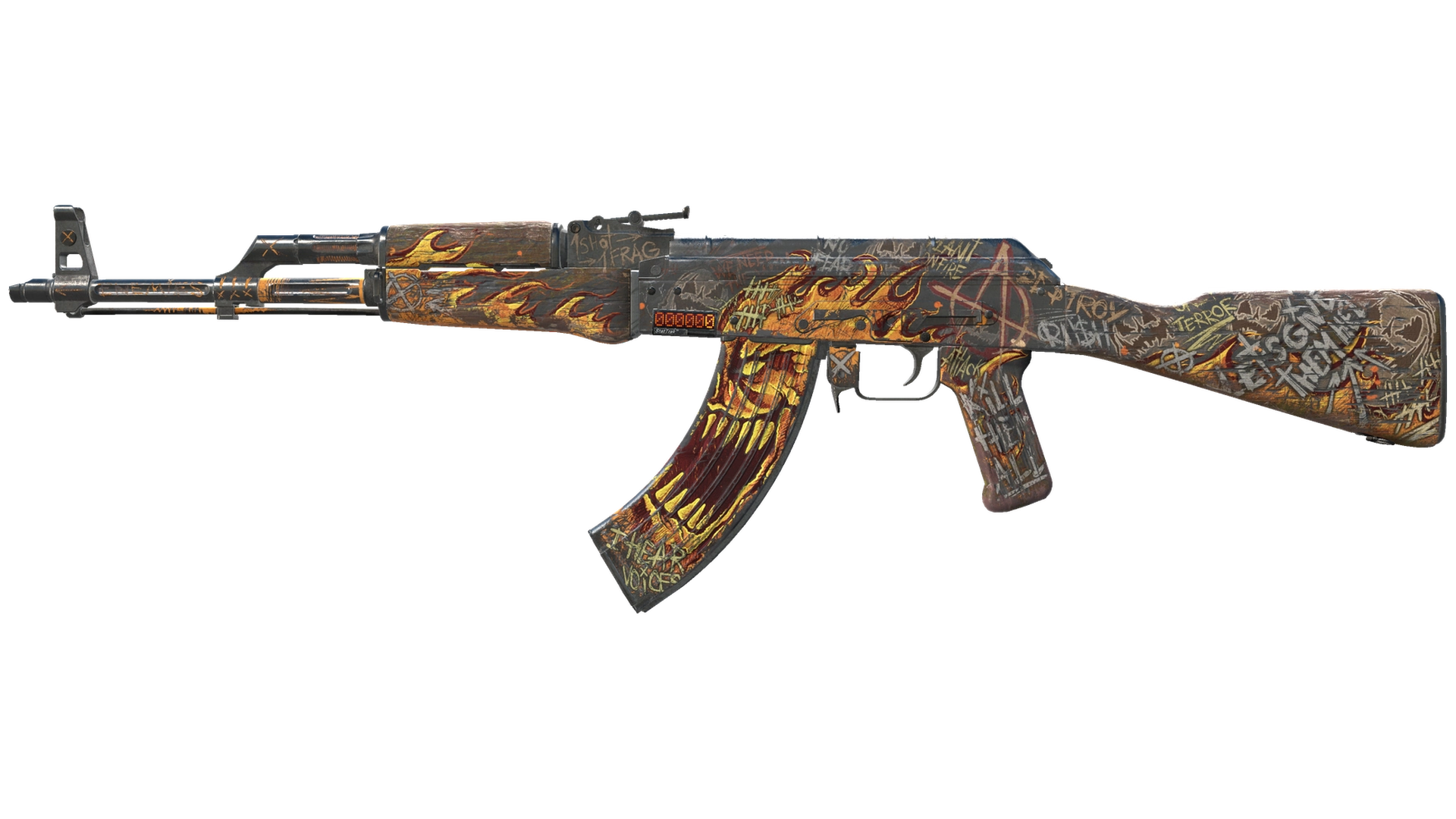 StatTrak™ AK-47 | Searing Rage (Battle-Scarred)