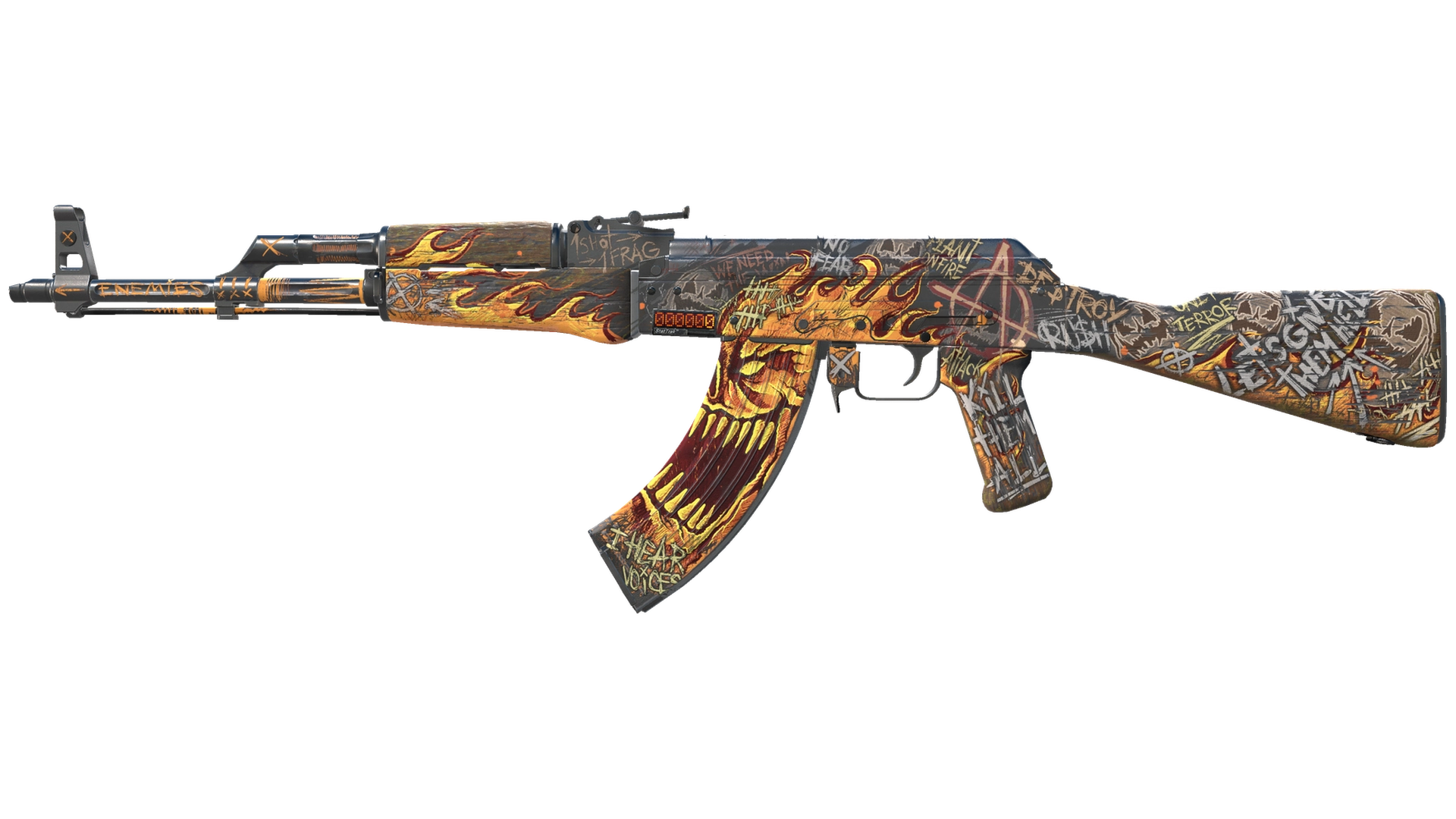 StatTrak™ AK-47 | Searing Rage (Прямо с завода)