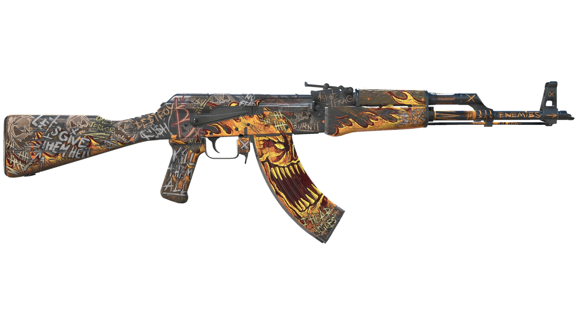 StatTrak™ AK-47 | Searing Rage (Minimal Wear)