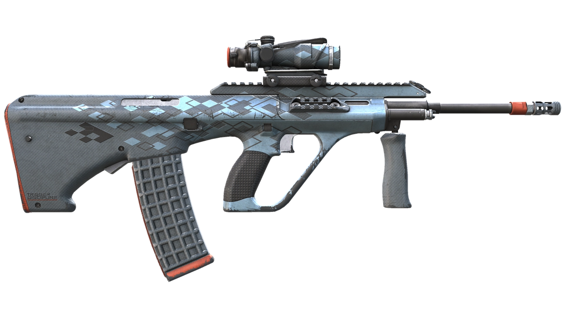 StatTrak™ AUG | Trigger Discipline (Well-Worn)