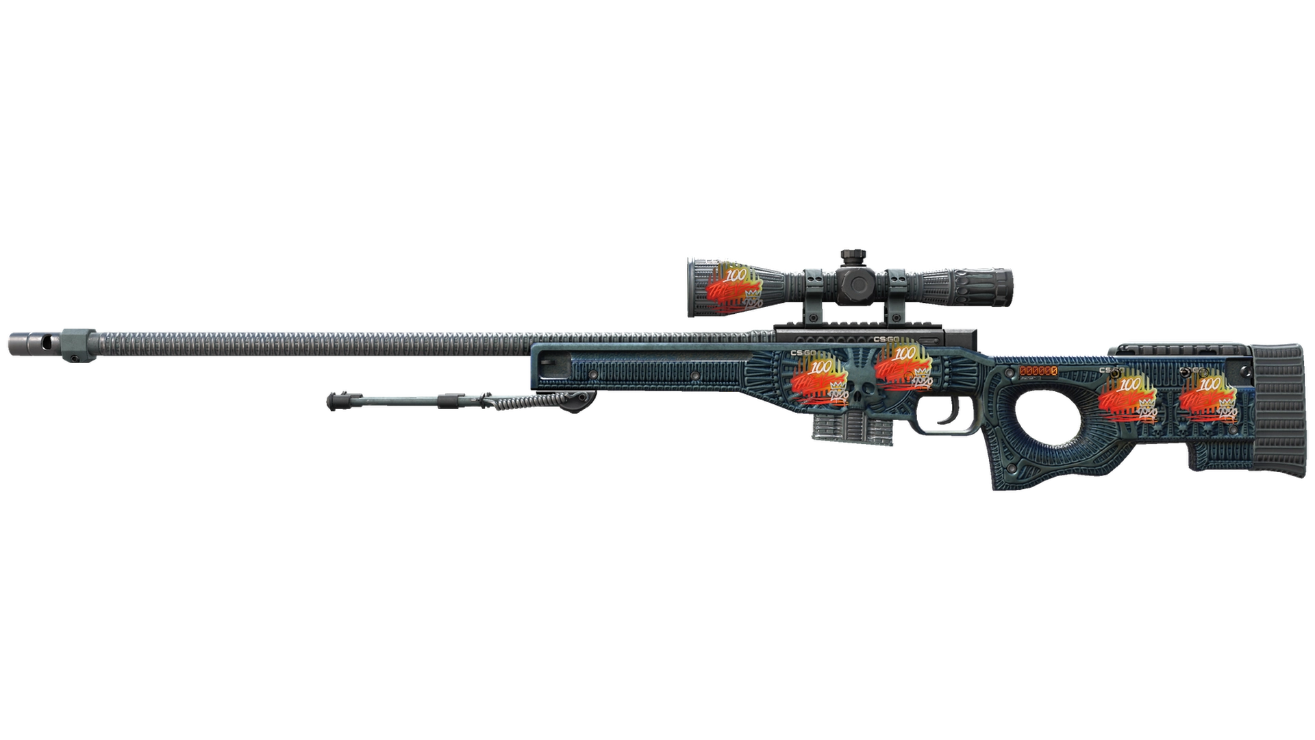StatTrak™ AWP | Exoskeleton (Battle-Scarred)