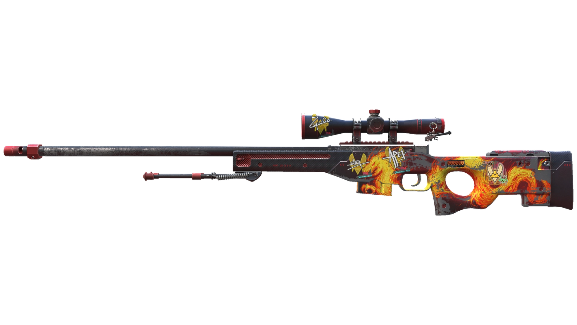 StatTrak™ AWP | Wildfire (Well-Worn)