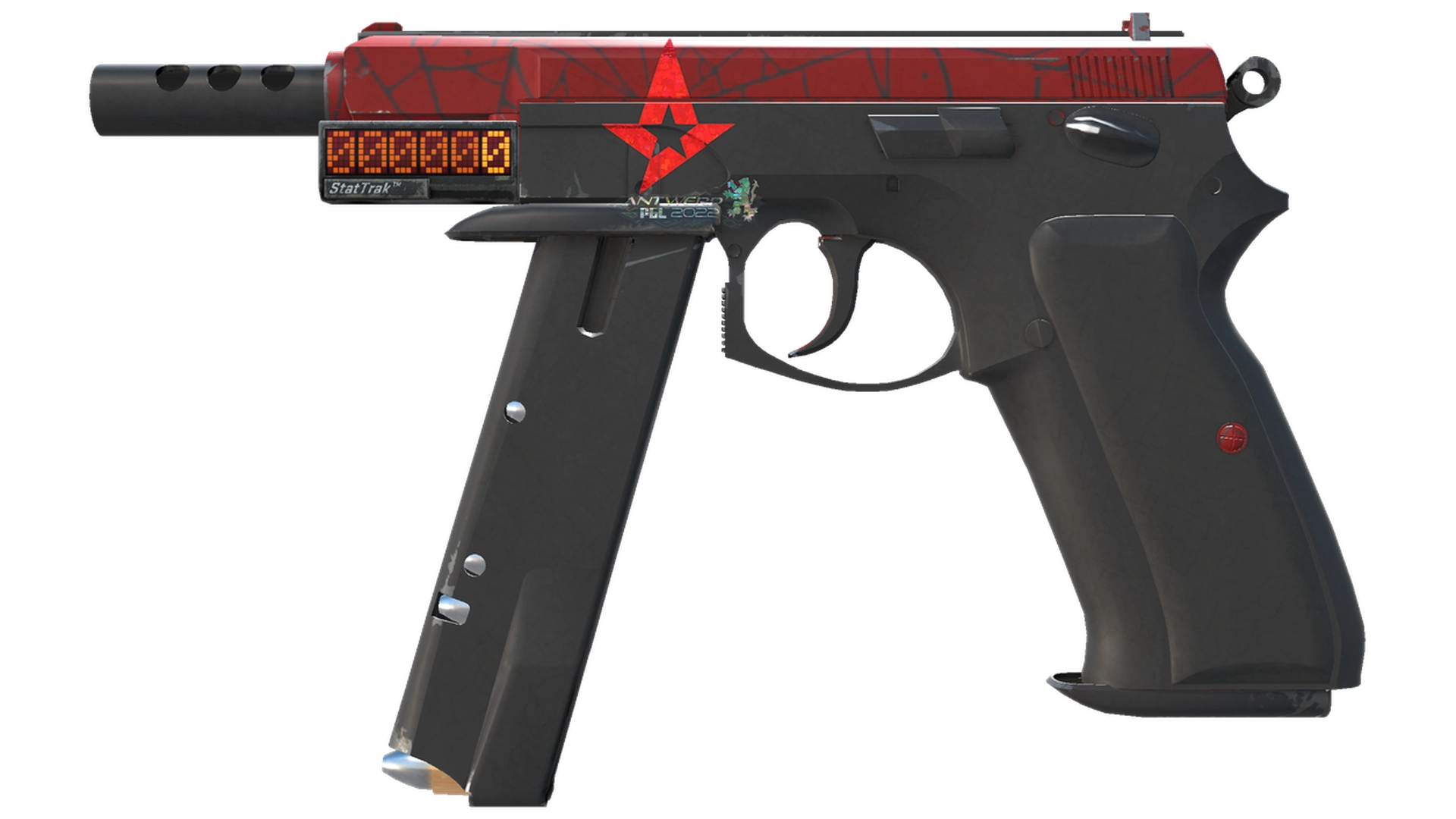 StatTrak™ CZ75-Auto | Crimson Web (Minimal Wear)