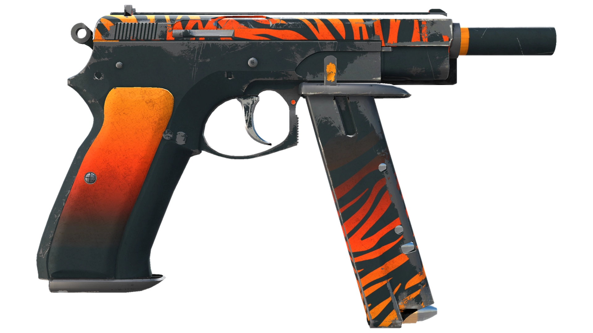 StatTrak™ CZ75-Auto | Tigris (Battle-Scarred)