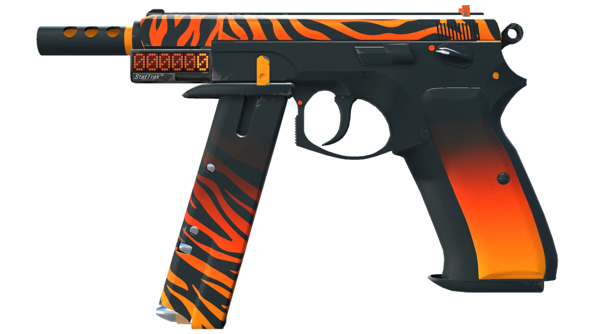 StatTrak™ CZ75-Auto | Тигр (Немного поношенное)