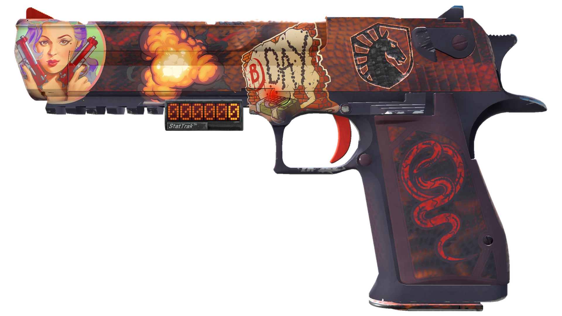 StatTrak™ Desert Eagle | Serpent Strike (Minimal Wear)