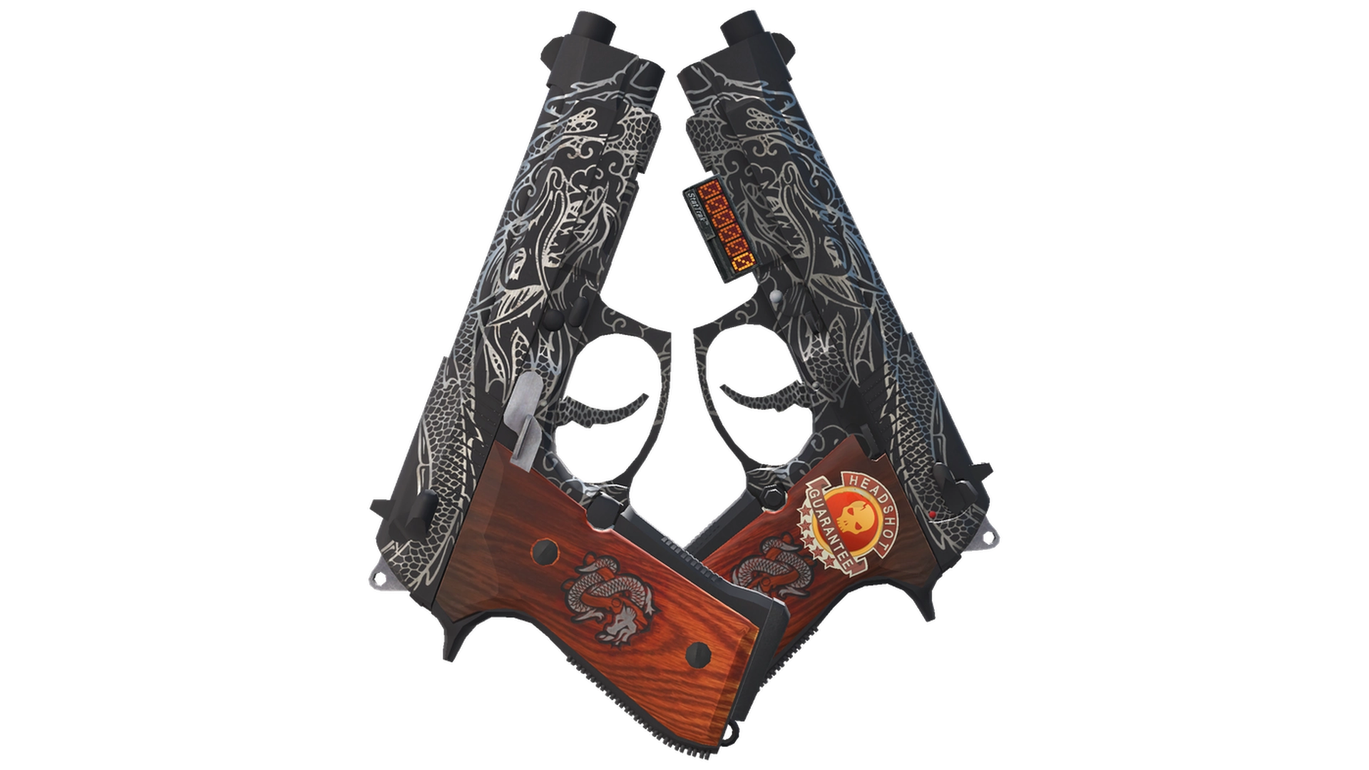 StatTrak™ Dual Berettas | Dualing Dragons (Factory New)