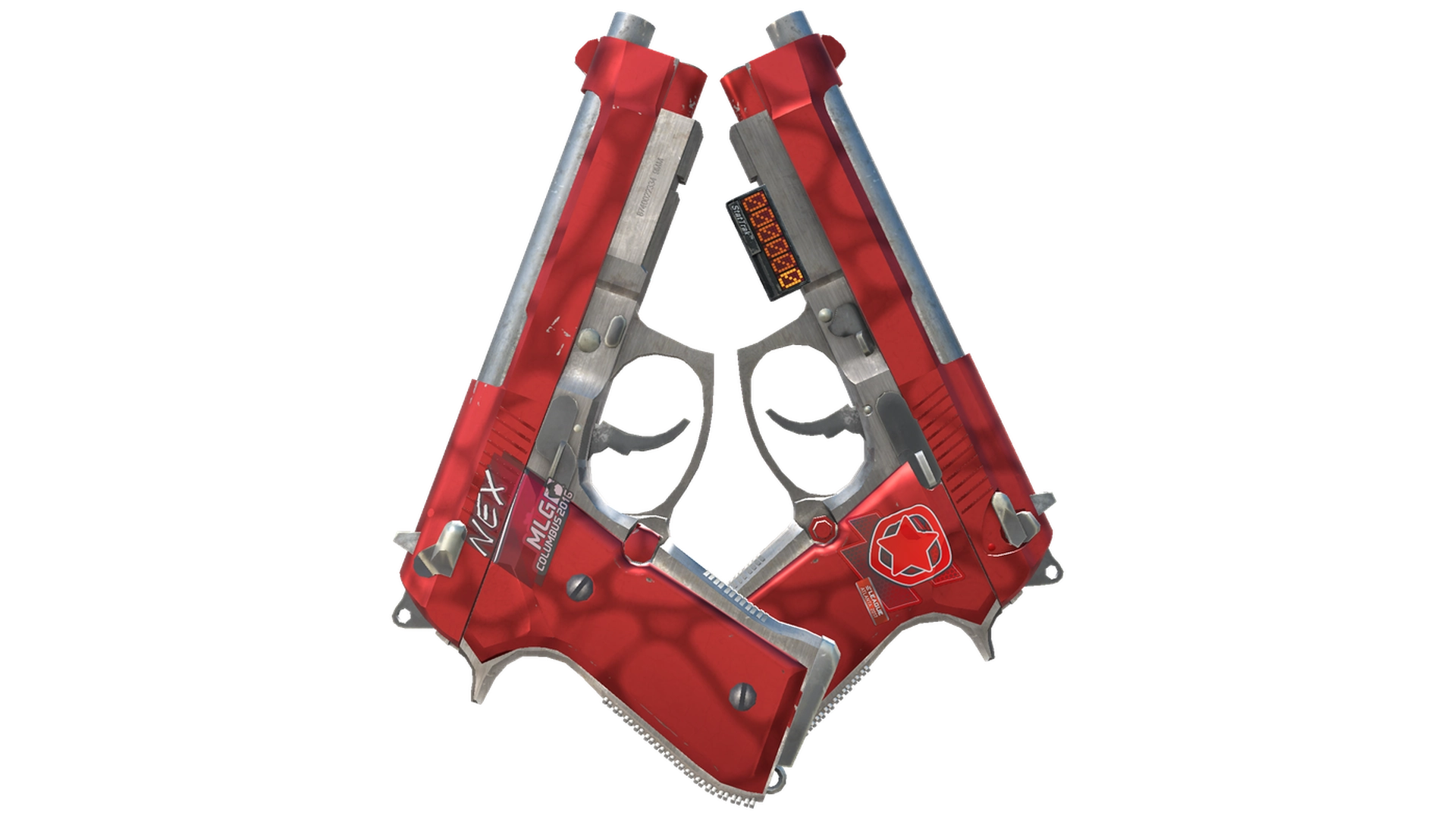 StatTrak™ Dual Berettas | Hemoglobin (Minimal Wear)
