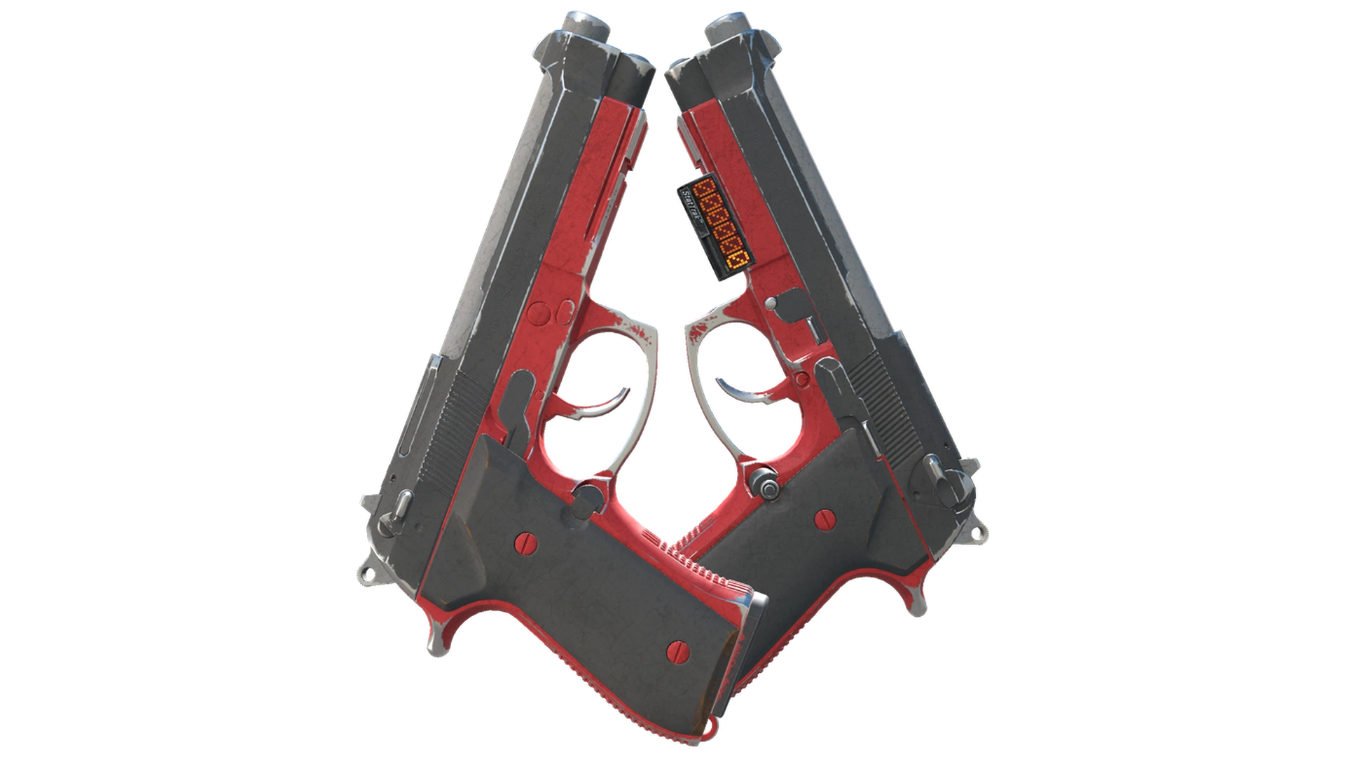 StatTrak™ Dual Berettas | Panther (Well-Worn)