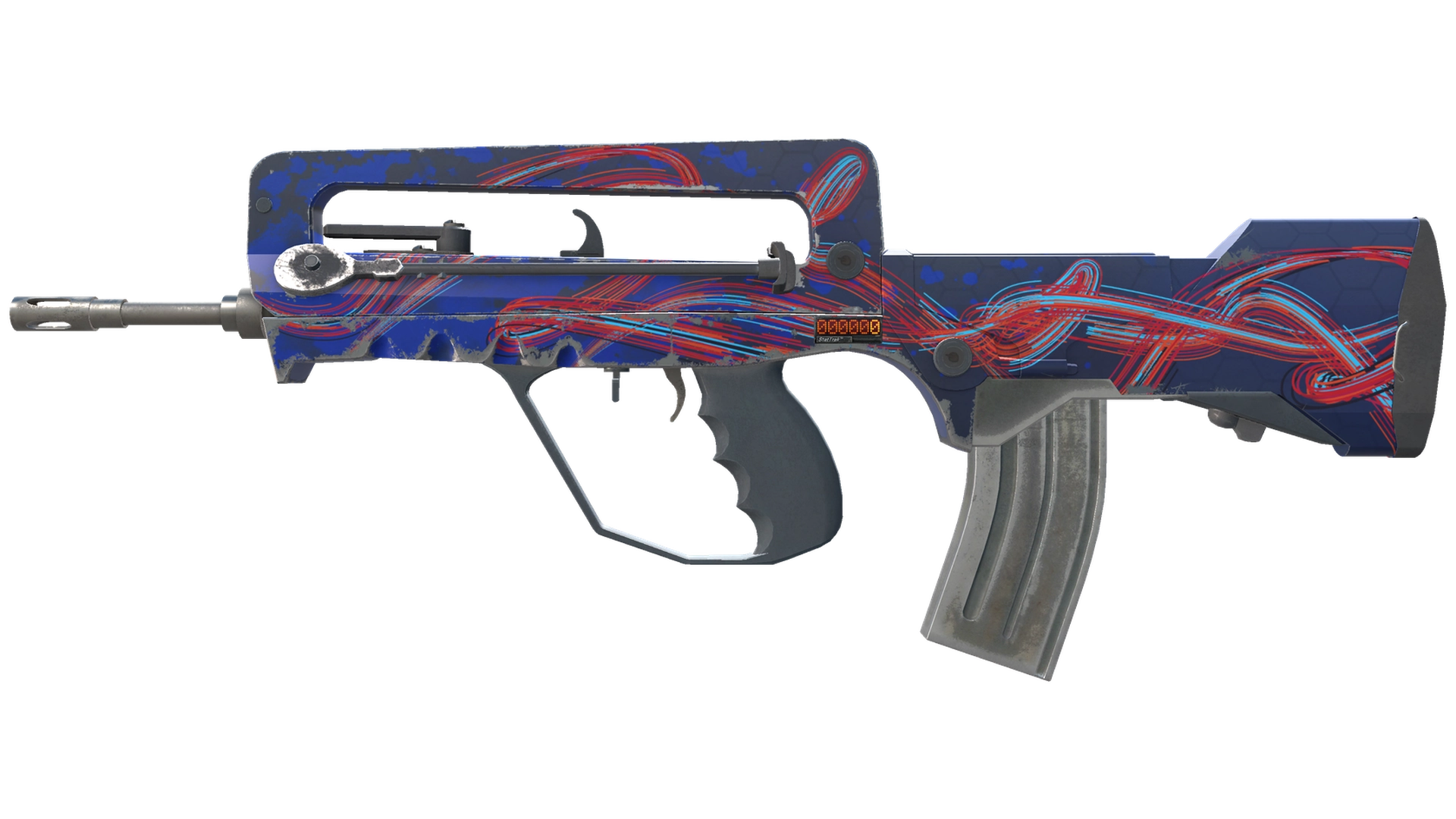 StatTrak™ FAMAS | Остаточное изображение (Немного поношенное)