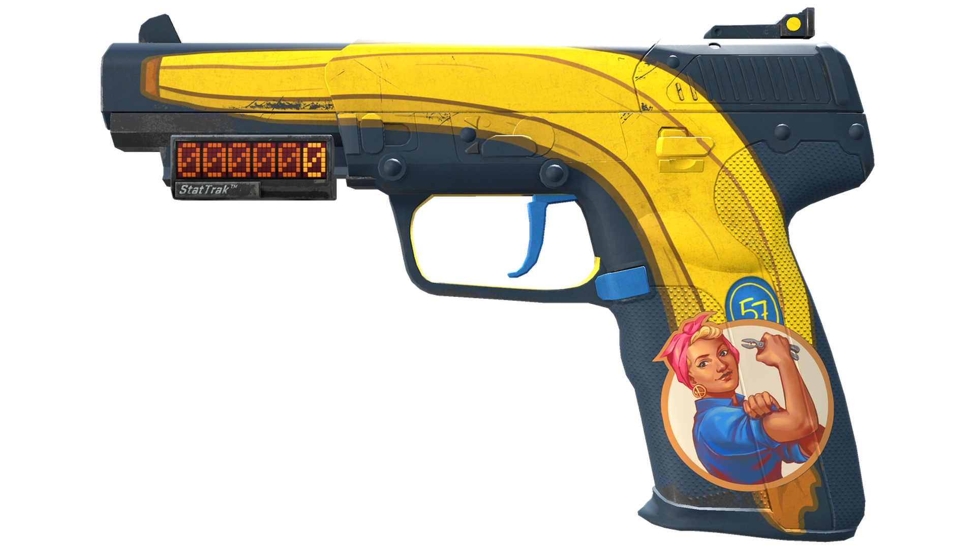 StatTrak™ Five-SeveN | Monkey Business (Well-Worn)