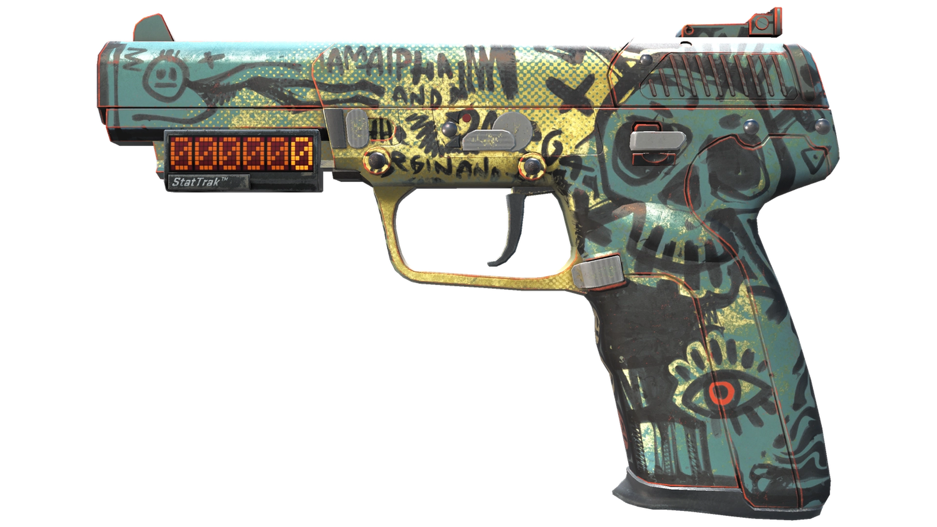 StatTrak™ Five-SeveN | Scrawl (Minimal Wear)