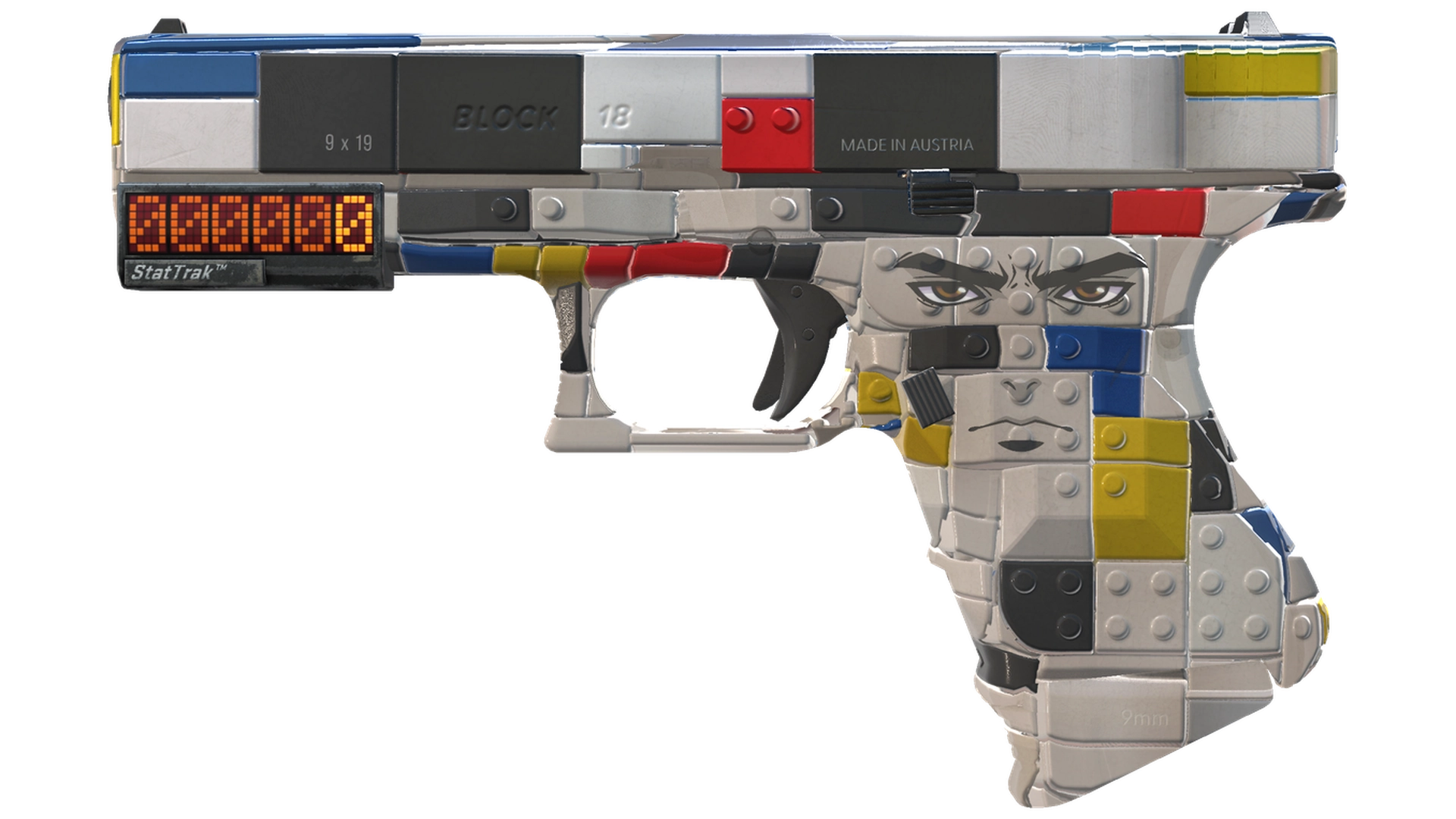StatTrak™ Glock-18 | Block-18 (Factory New)
