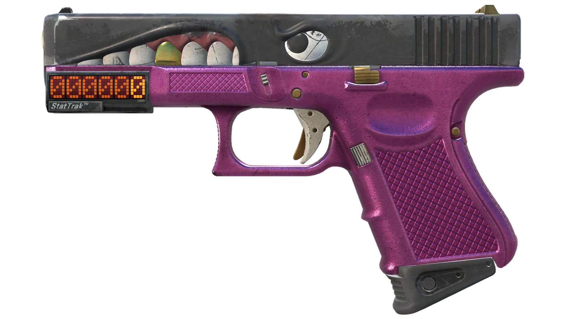 StatTrak™ Glock-18 | Gold Toof (Well-Worn)