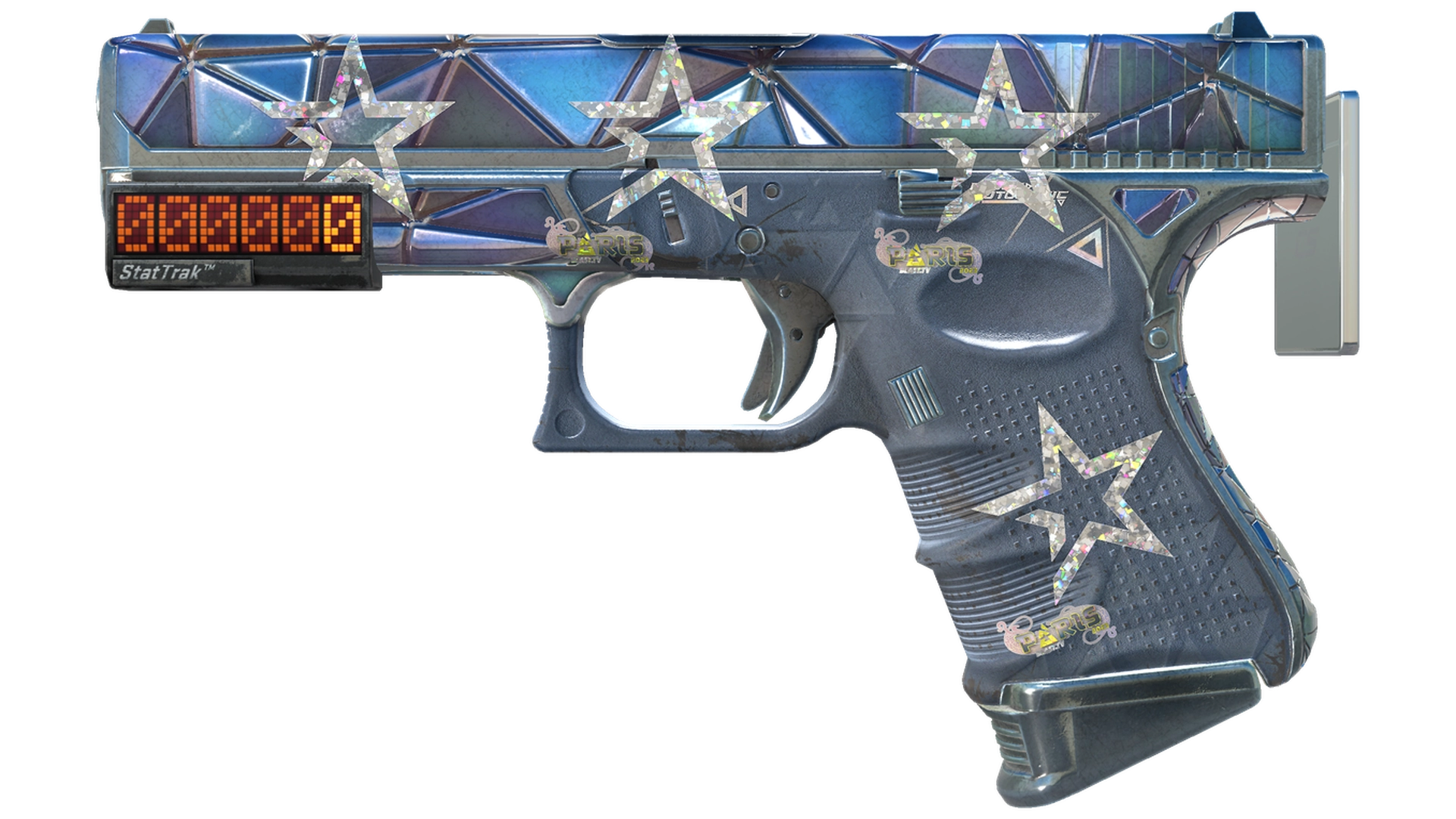 StatTrak™ Glock-18 | Mirror Mosaic (Well-Worn)