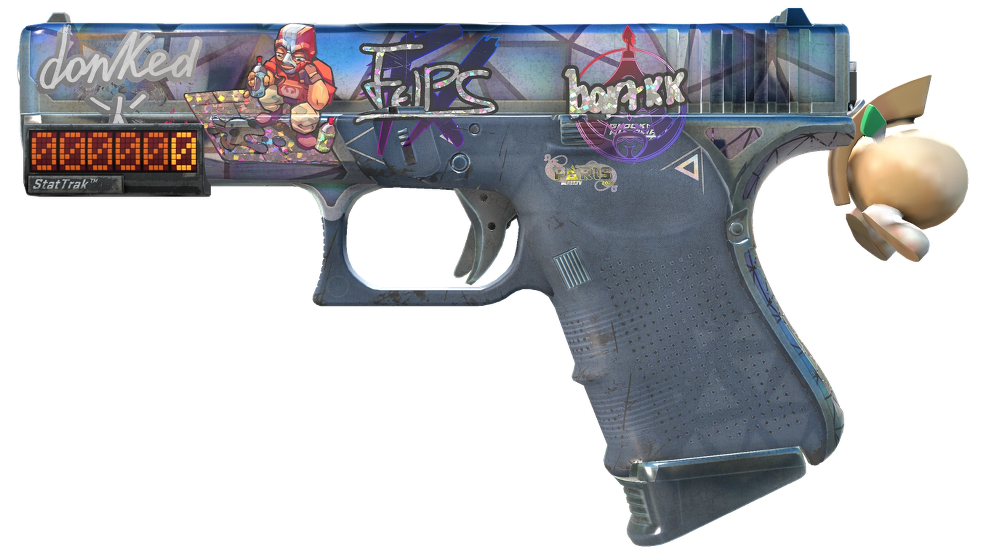 StatTrak™ Glock-18 | Mirror Mosaic (Well-Worn)