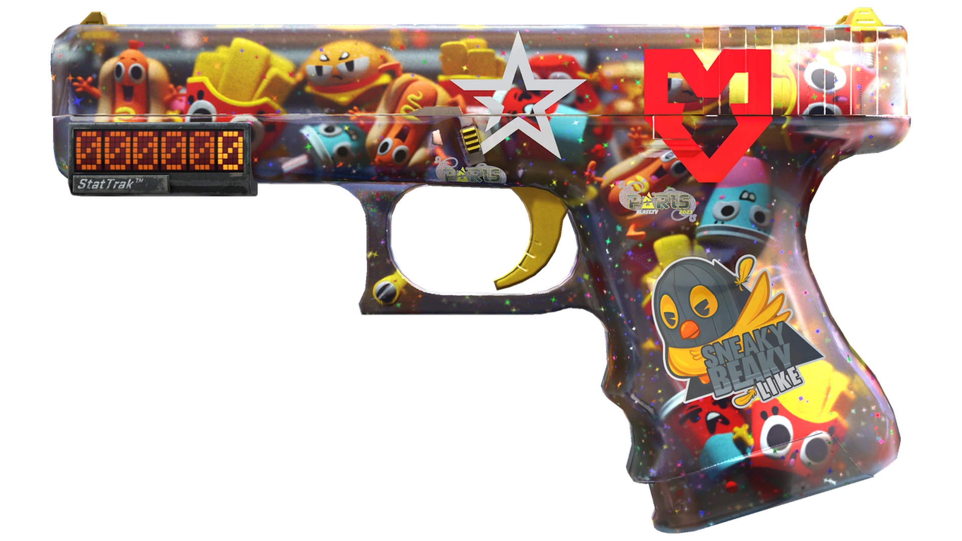 StatTrak™ Glock-18 | Snack Attack (Minimal Wear)