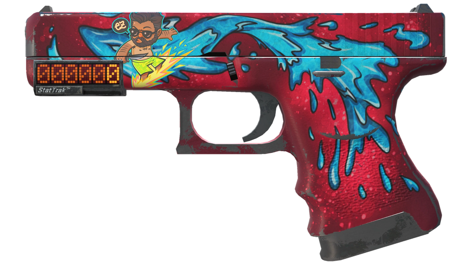 StatTrak™ Glock-18 | Water Elemental (Field-Tested)