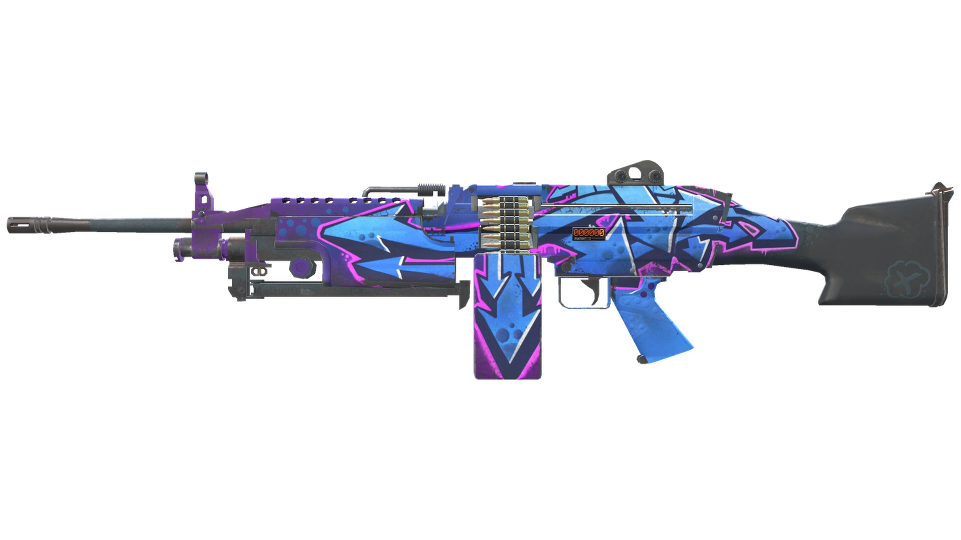 StatTrak™ M249 | Downtown (Minimal Wear)