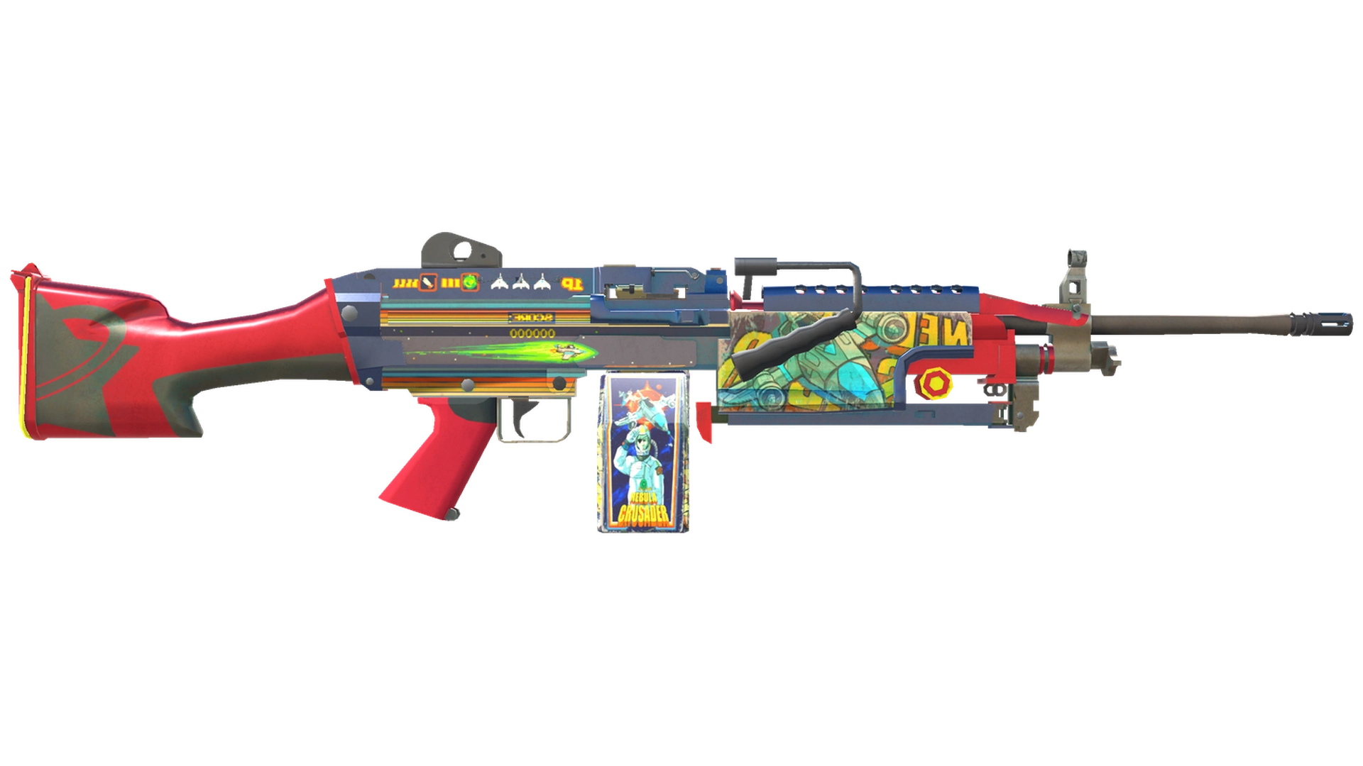 StatTrak™ M249 | Космический воитель (Немного поношенное)