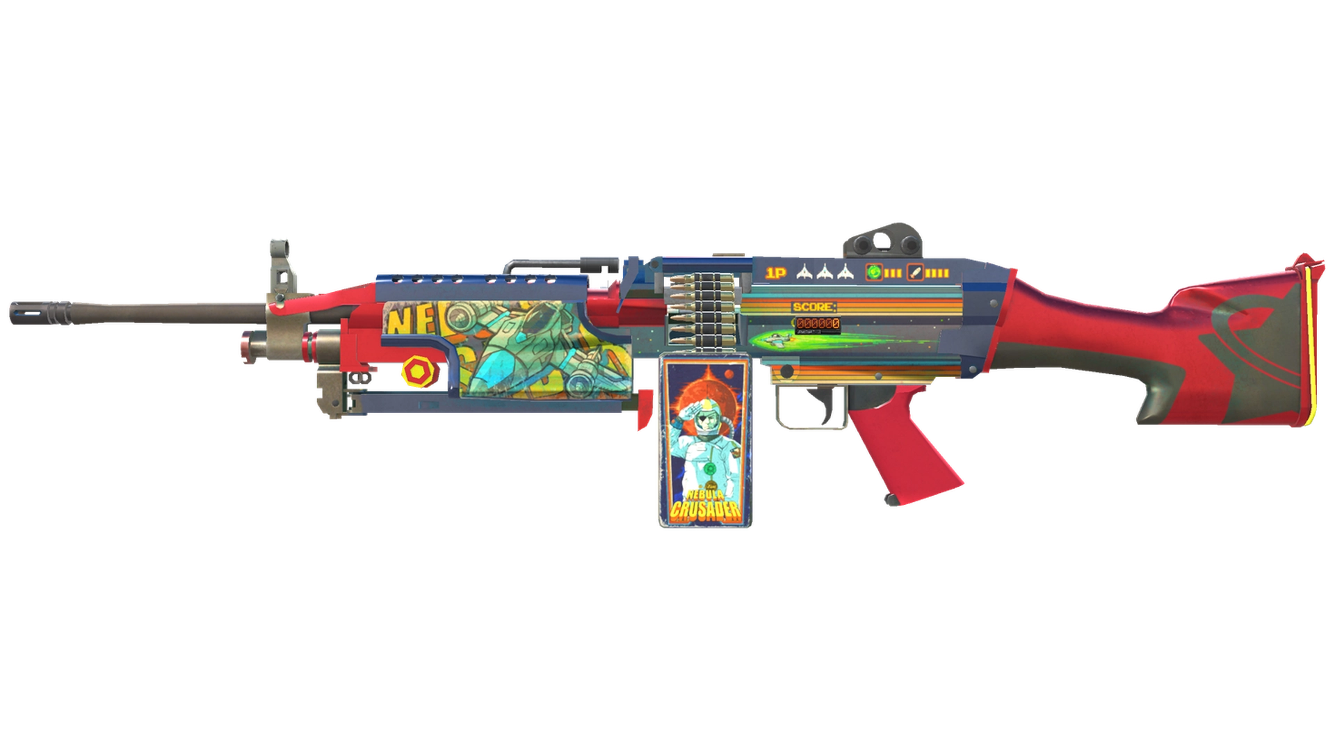 StatTrak™ M249 | Космический воитель (Немного поношенное)