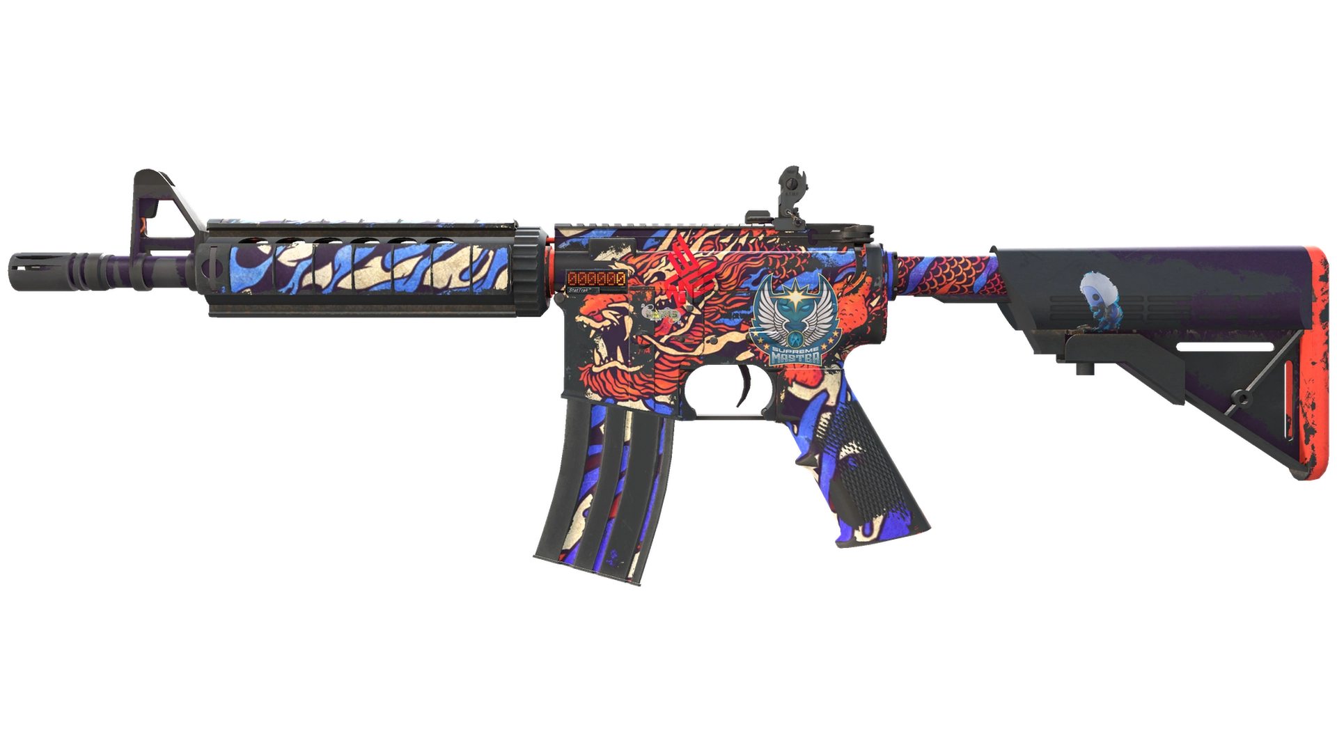 StatTrak™ M4A4 | 龍王 (Dragon King) (Battle-Scarred)