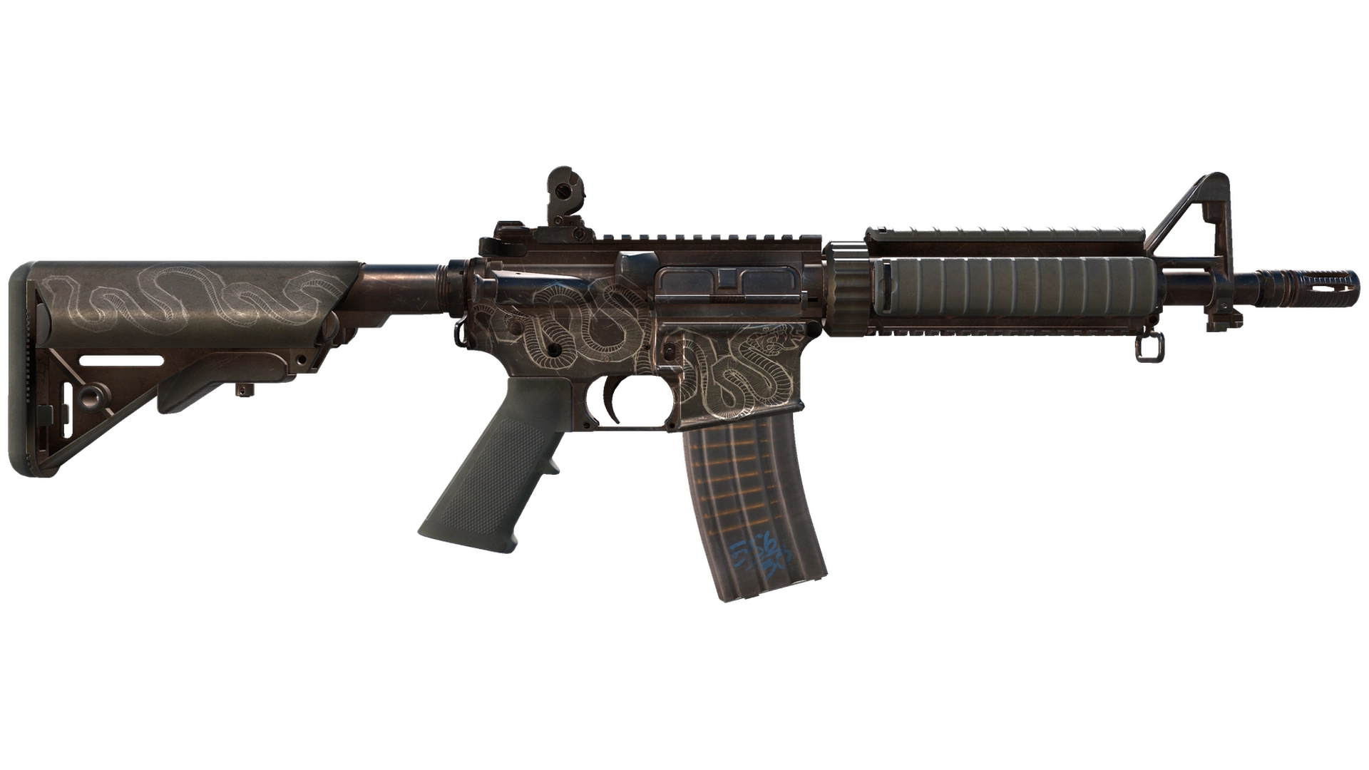 StatTrak™ M4A4 | Etch Lord (Well-Worn)
