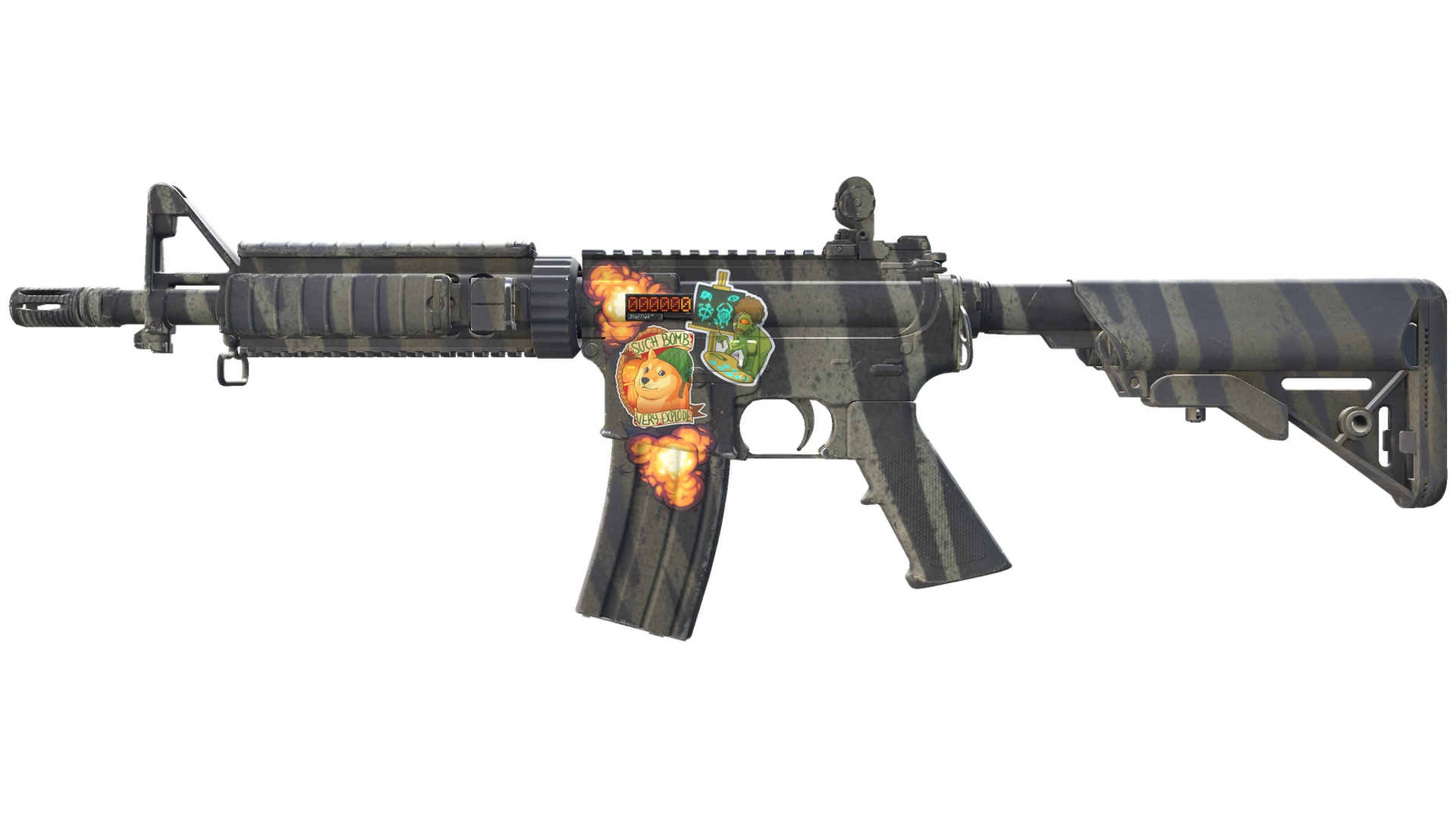 StatTrak™ M4A4 | Faded Zebra (Minimal Wear)