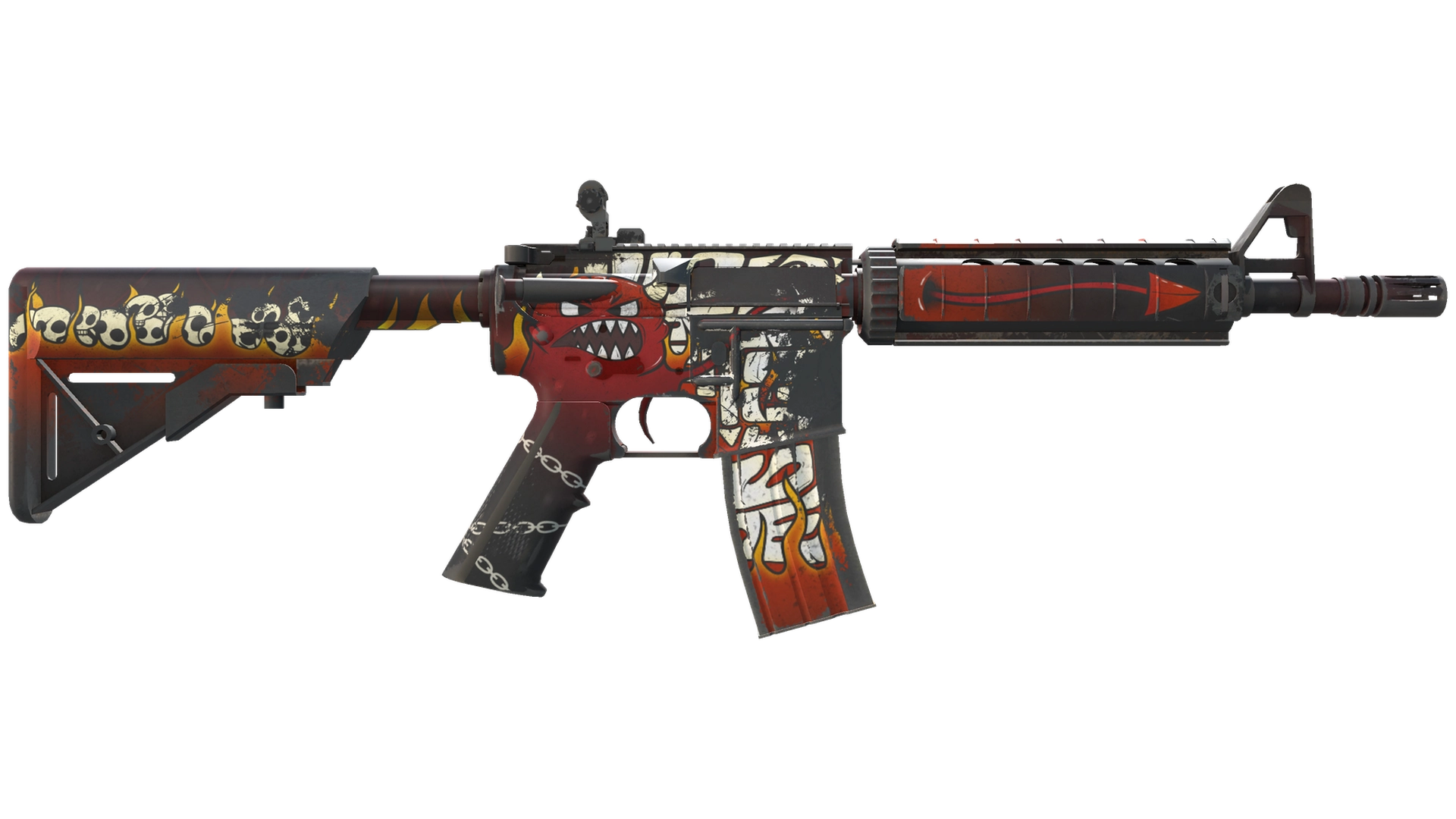 StatTrak™ M4A4 | Hellfire (Field-Tested)
