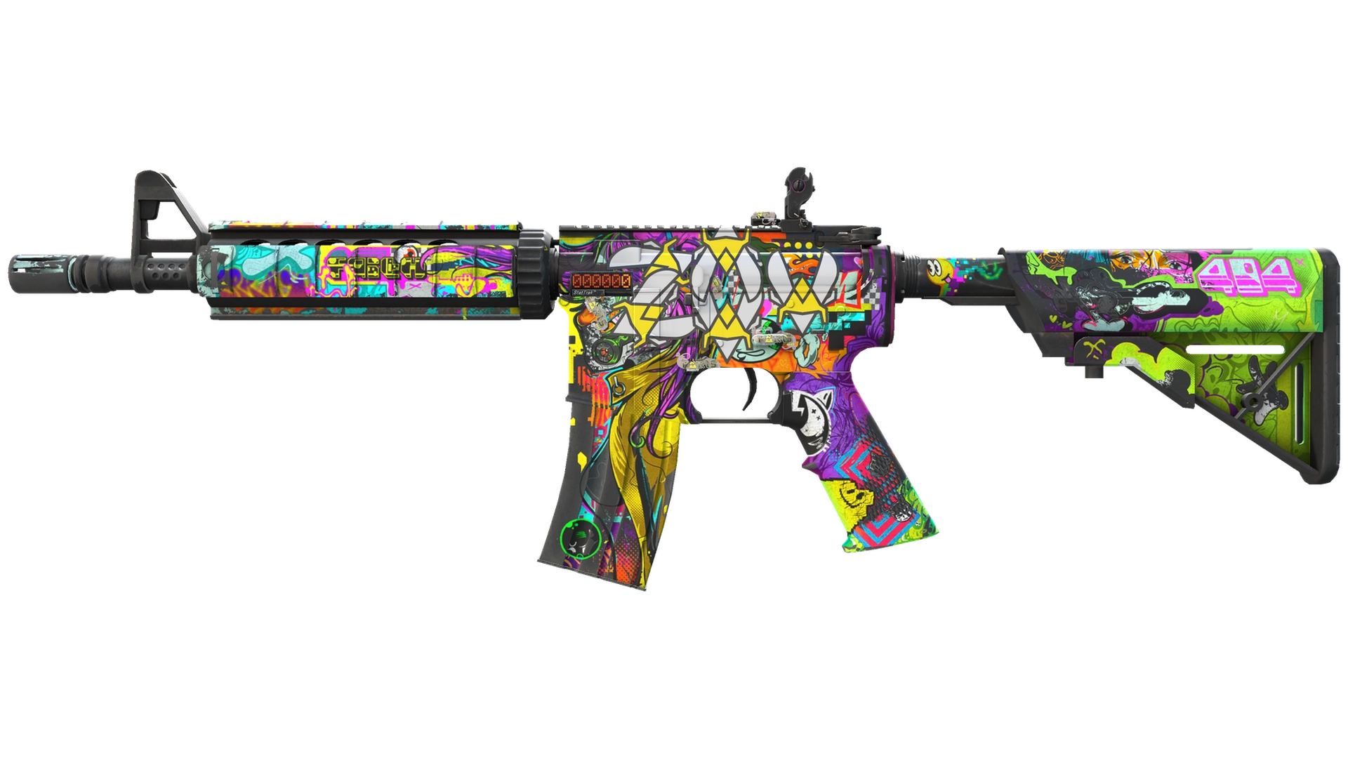 StatTrak™ M4A4 | In Living Color (Battle-Scarred)