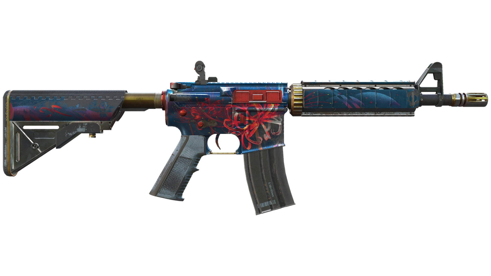StatTrak™ M4A4 | Spider Lily (Battle-Scarred)