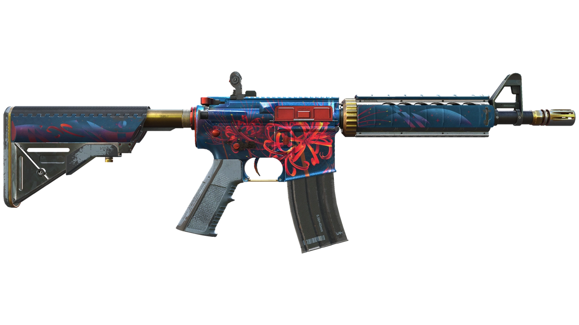 StatTrak™ M4A4 | Spider Lily (Well-Worn)