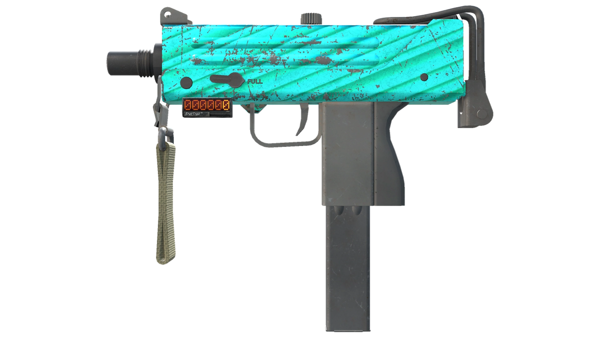 StatTrak™ MAC-10 | Malachite (Well-Worn)