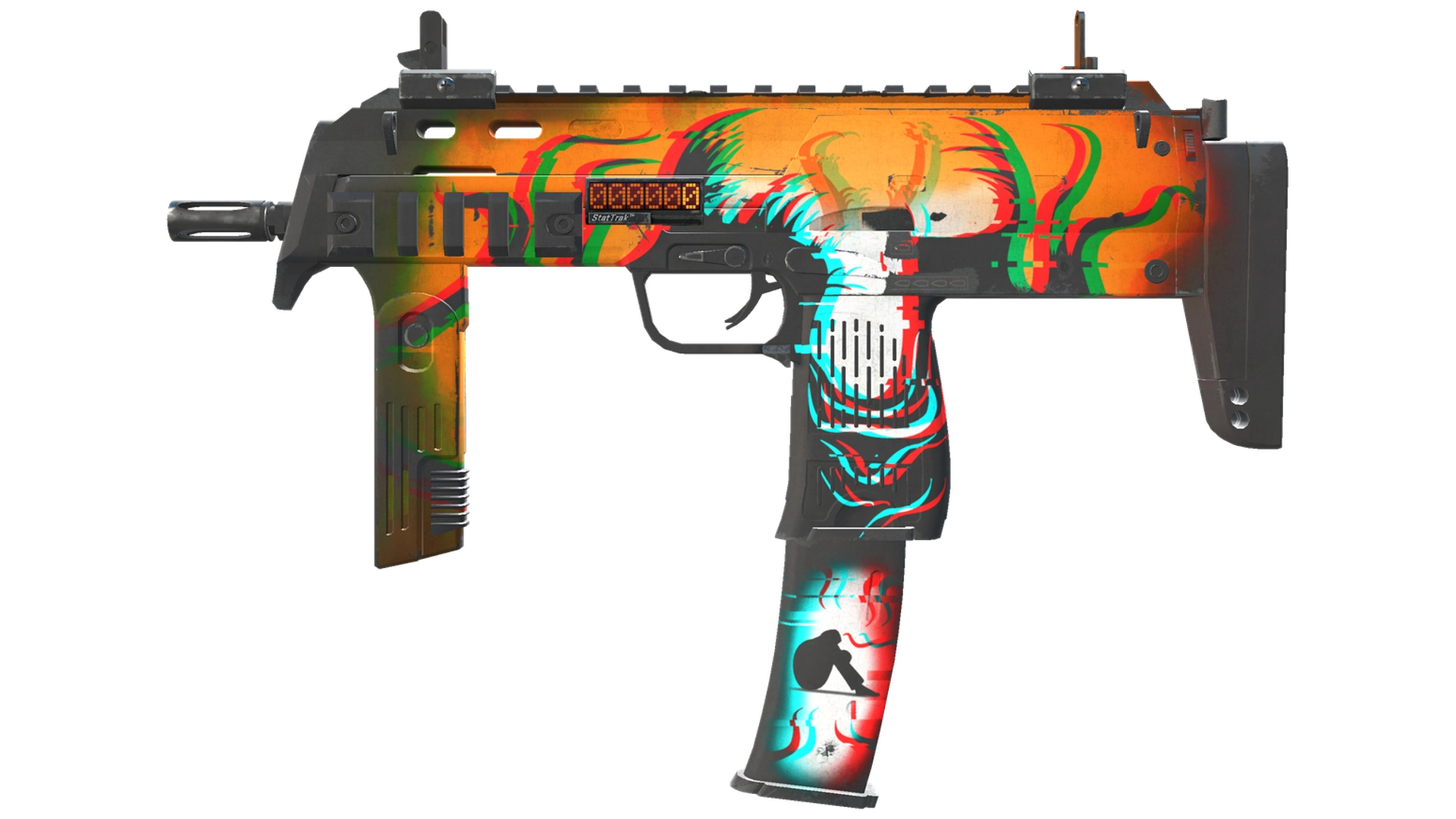 StatTrak™ MP7 | Abyssal Apparition (Well-Worn)