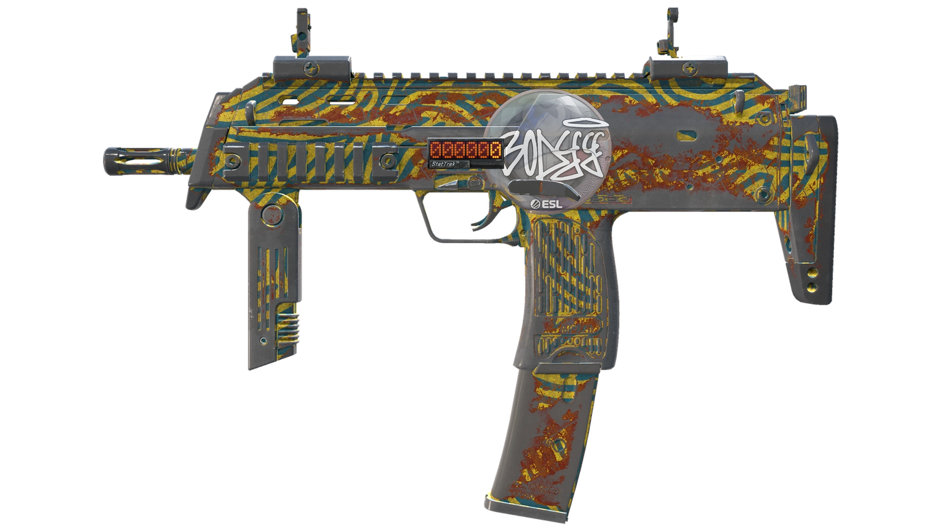 StatTrak™ MP7 | Akoben (Battle-Scarred)
