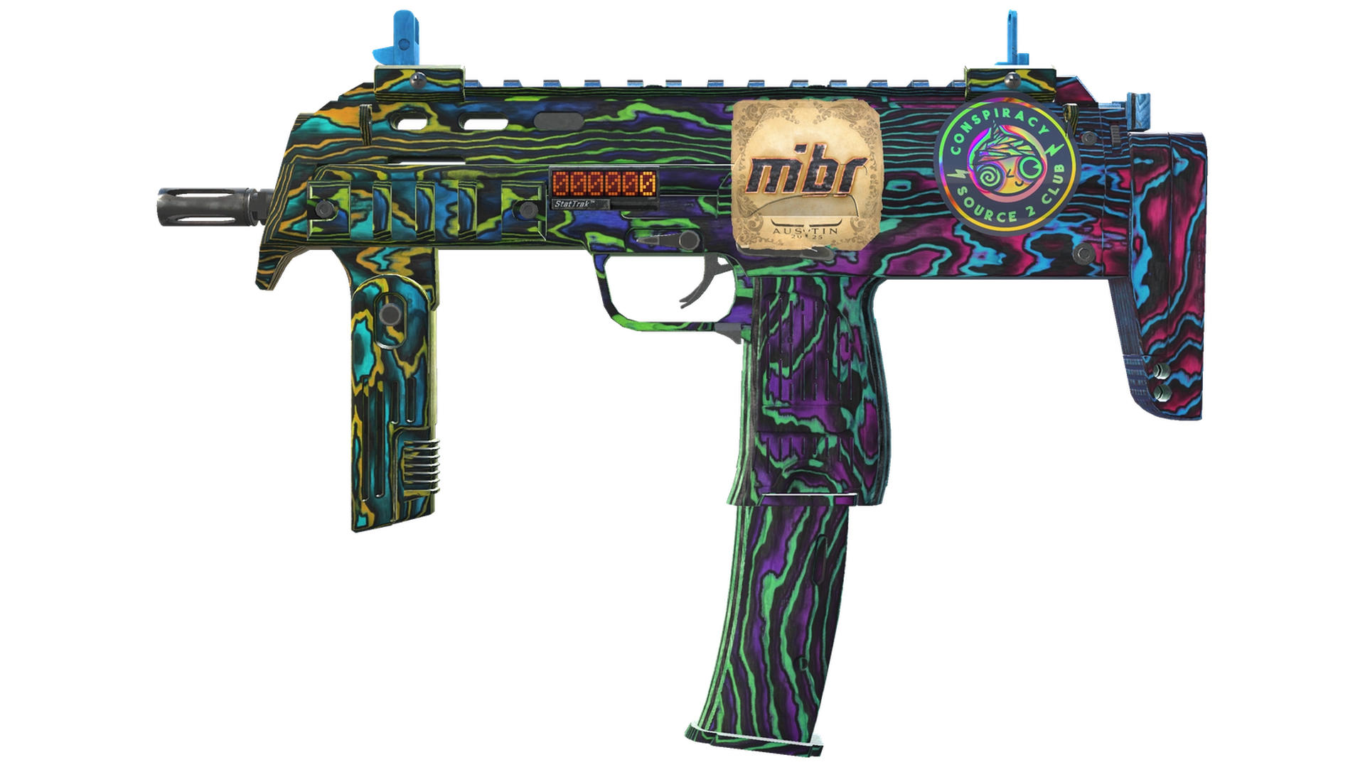StatTrak™ MP7 | Неоновая фанера (Прямо с завода)
