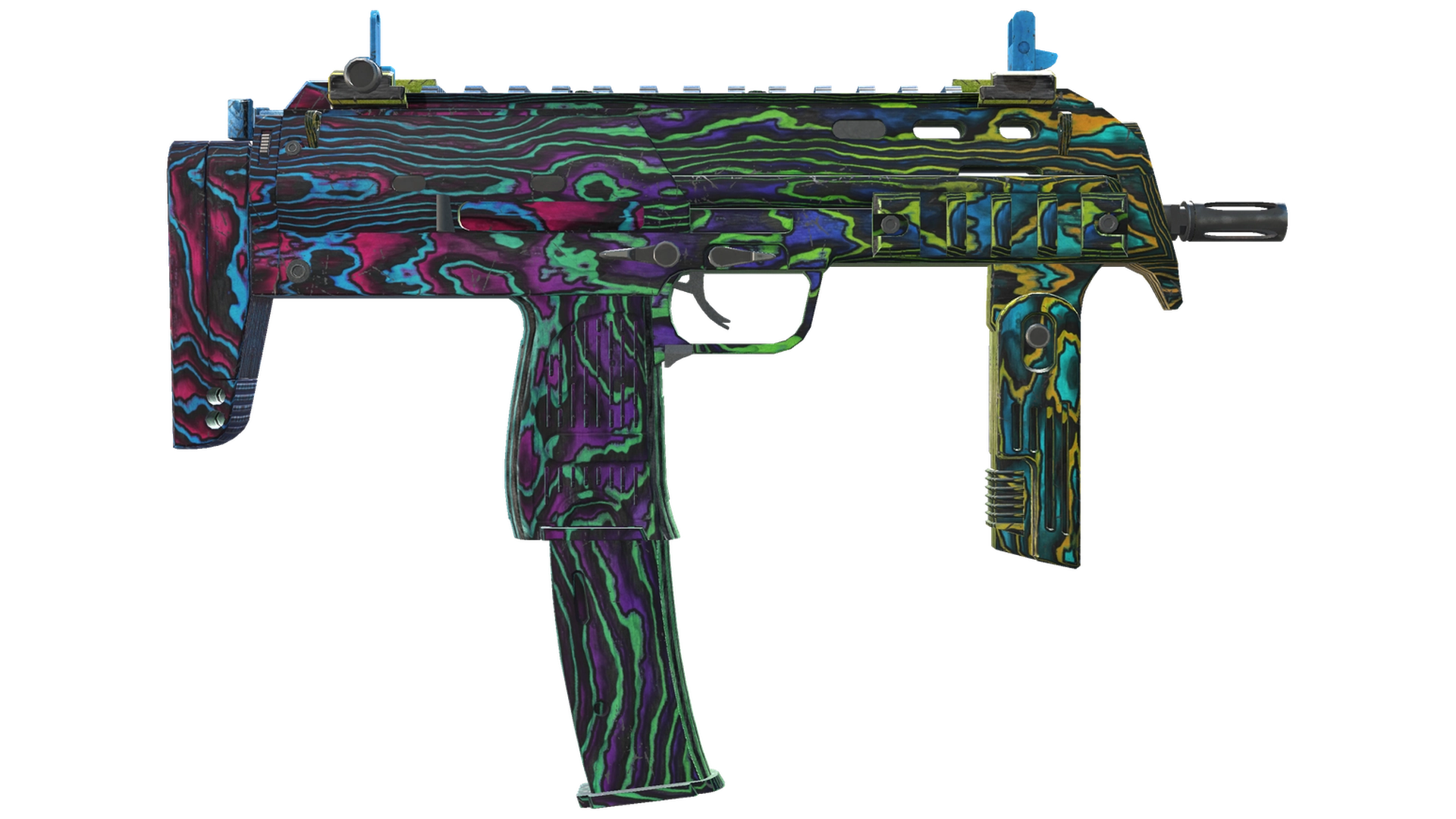 StatTrak™ MP7 | Neon Ply (Field-Tested)