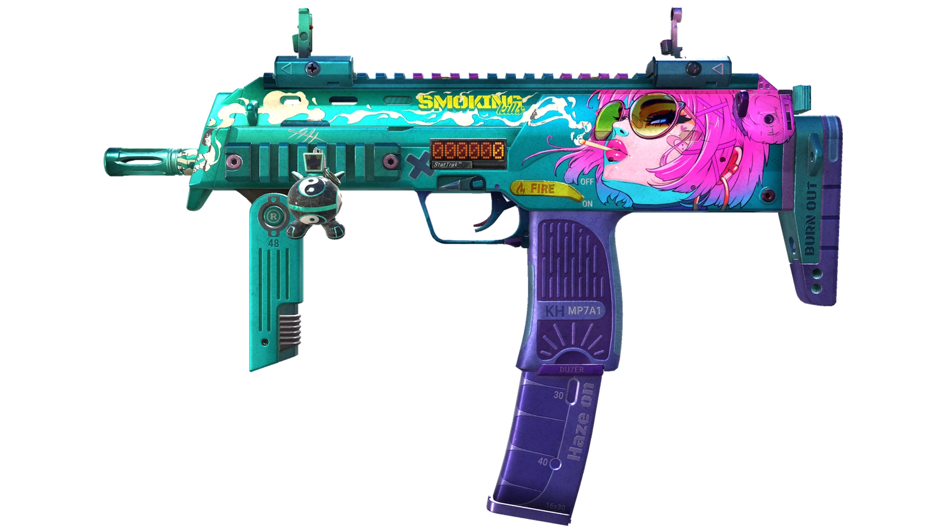StatTrak™ MP7 | Smoking Kills (Field-Tested)