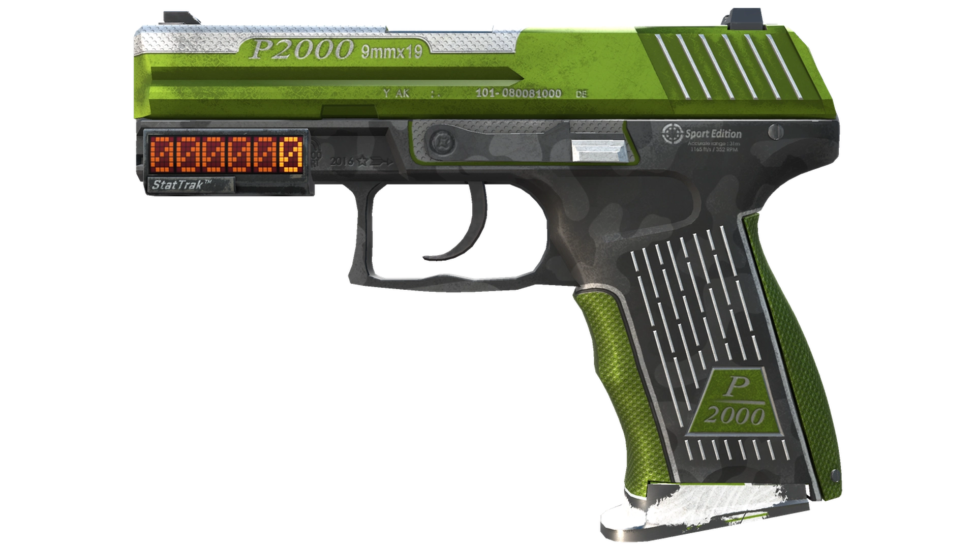 StatTrak™ P2000 | Turf (Well-Worn)