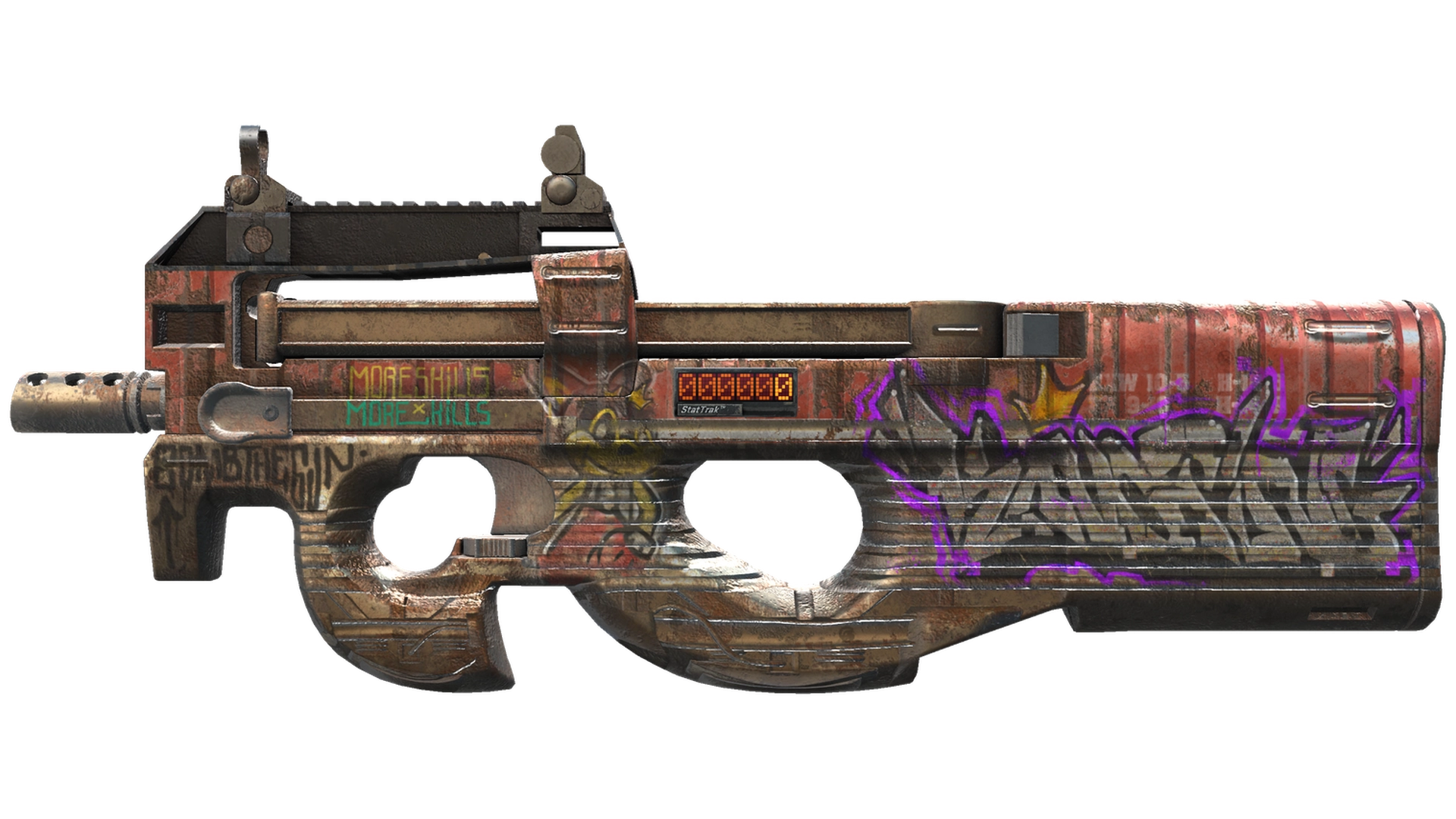 StatTrak™ P90 | Freight (Well-Worn)