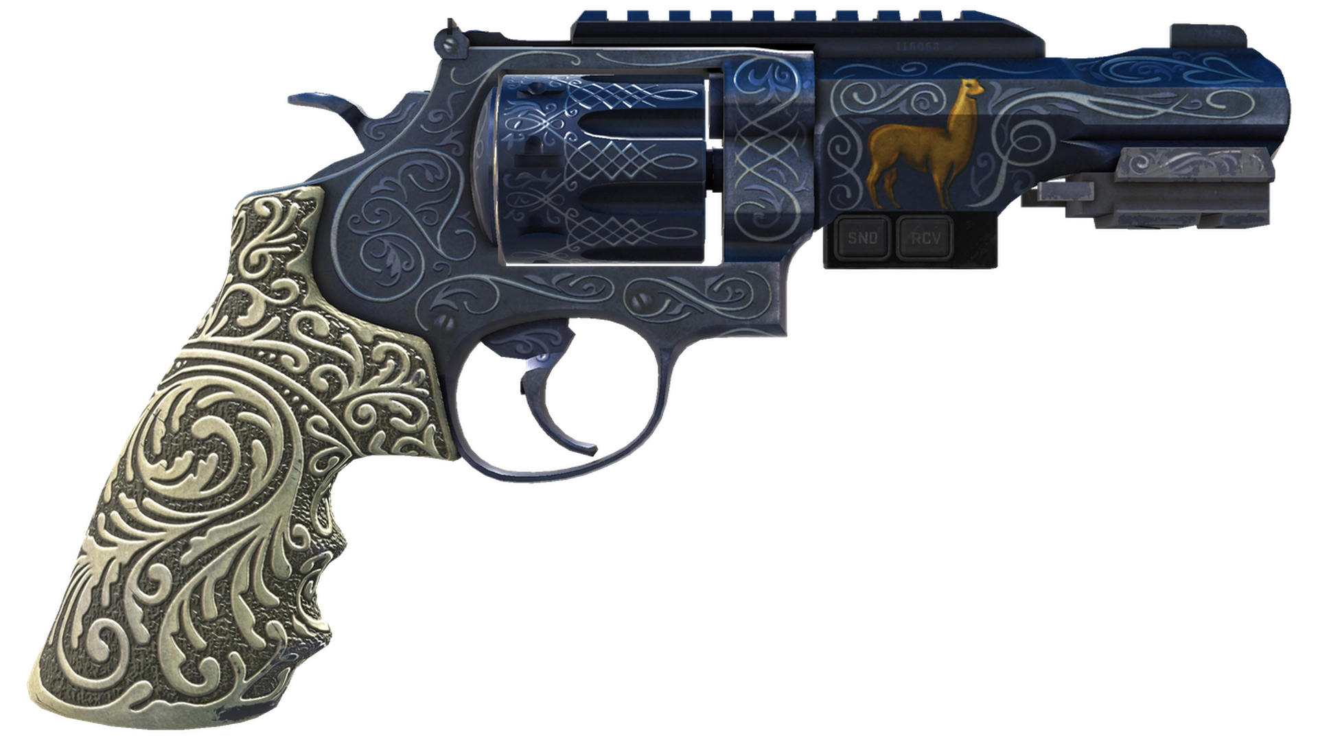 StatTrak™ R8 Revolver | Llama Cannon (Battle-Scarred)