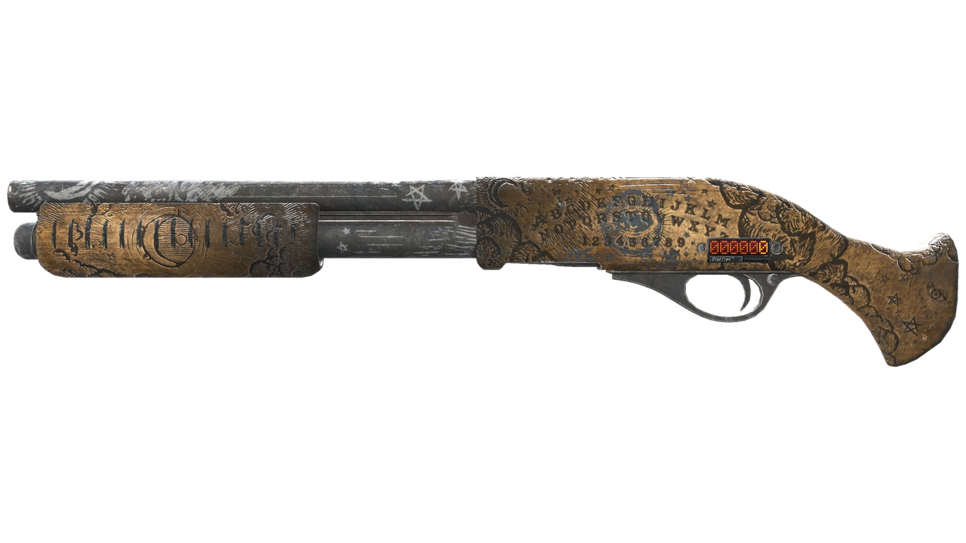 StatTrak™ Sawed-Off | Spirit Board (Battle-Scarred)