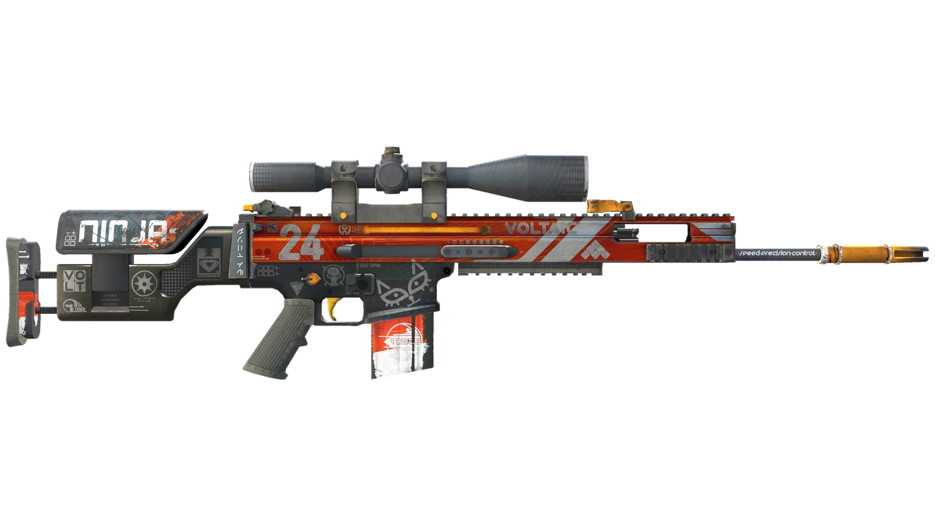 StatTrak™ SCAR-20 | Bloodsport (Well-Worn)