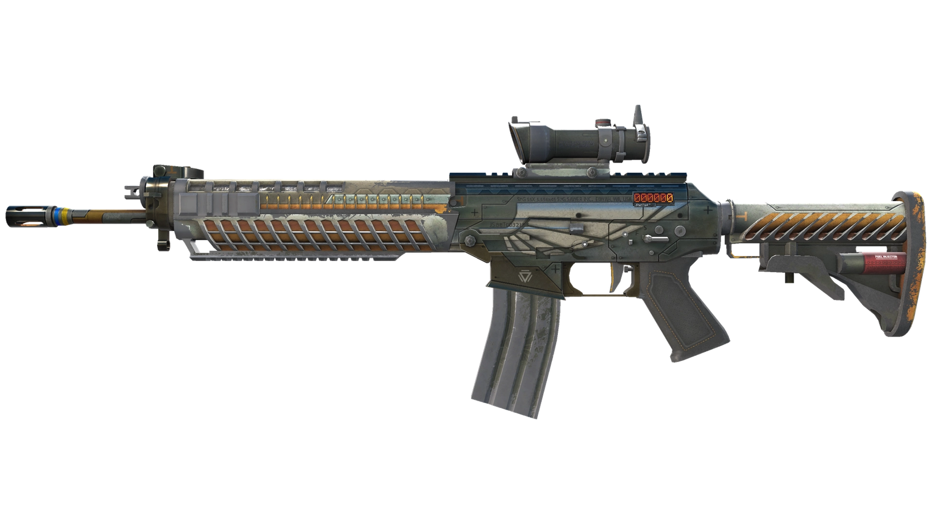 StatTrak™ SG 553 | Aerial (Battle-Scarred)
