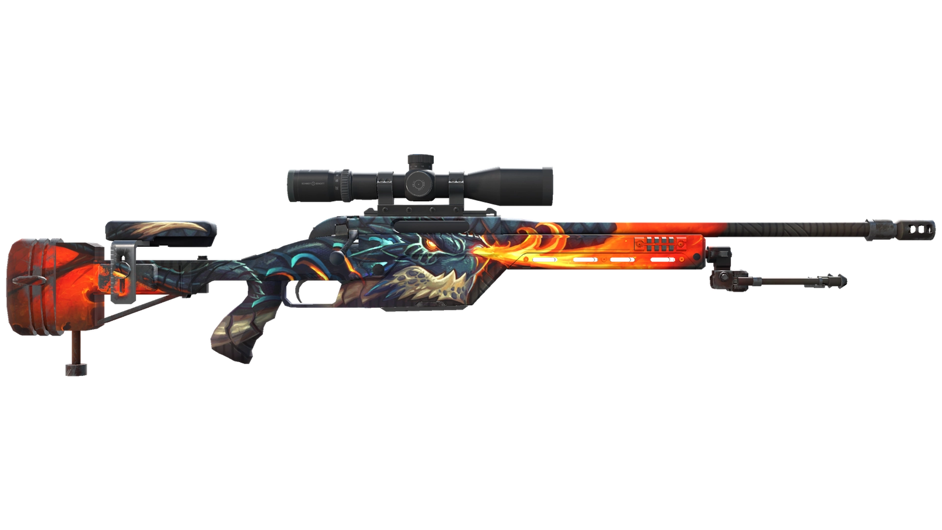 StatTrak™ SSG 08 | Dragonfire (Factory New)
