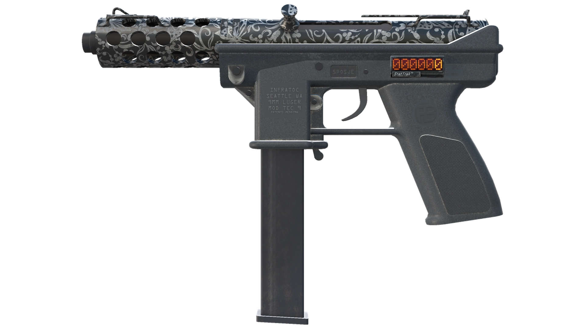 StatTrak™ Tec-9 | Cut Out (Well-Worn)
