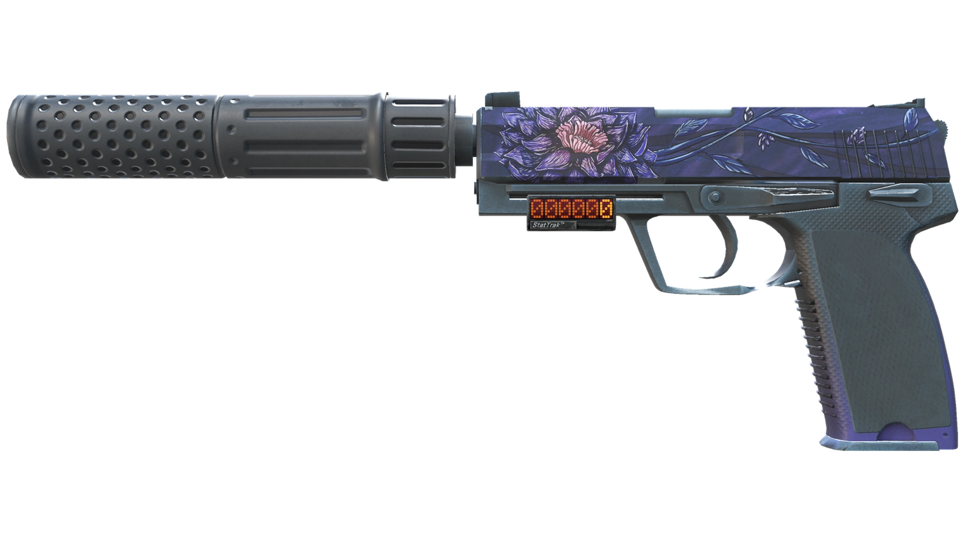 StatTrak™ USP-S | Black Lotus (Minimal Wear)