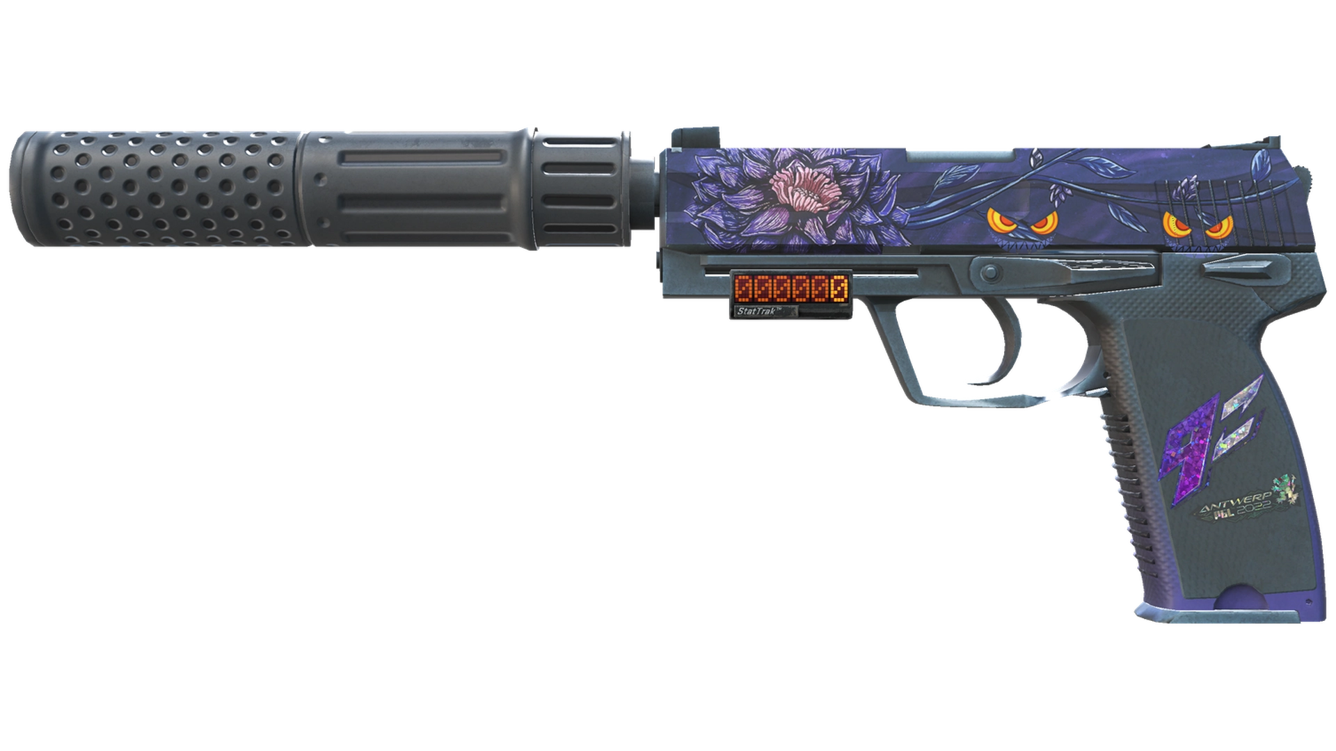 StatTrak™ USP-S | Чёрный лотос (Немного поношенное)
